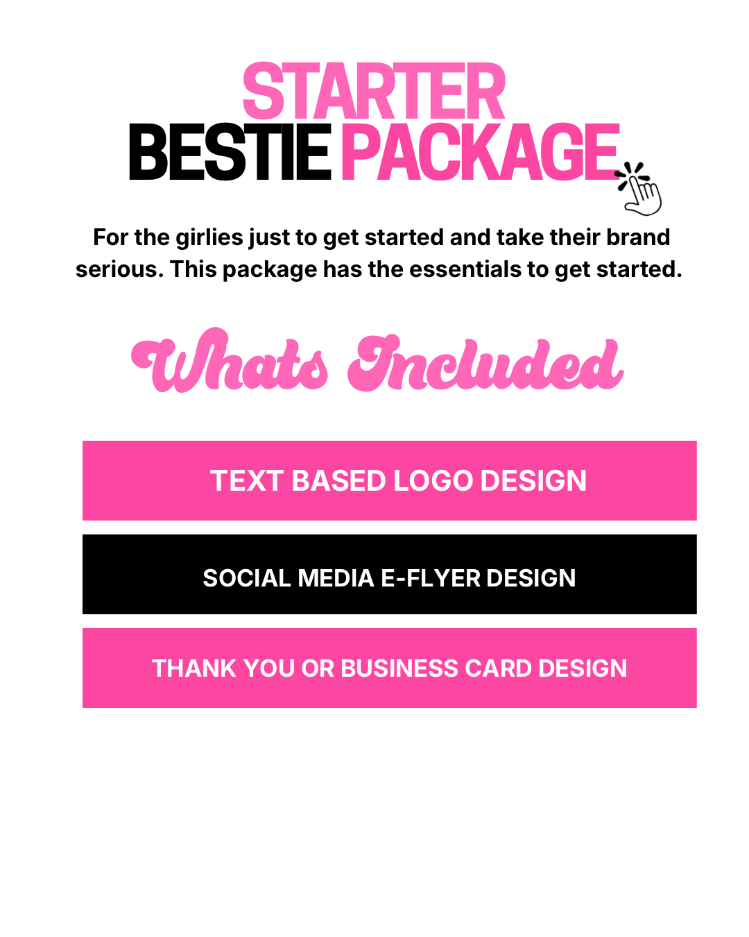 Starter Bestie Package - Payhip