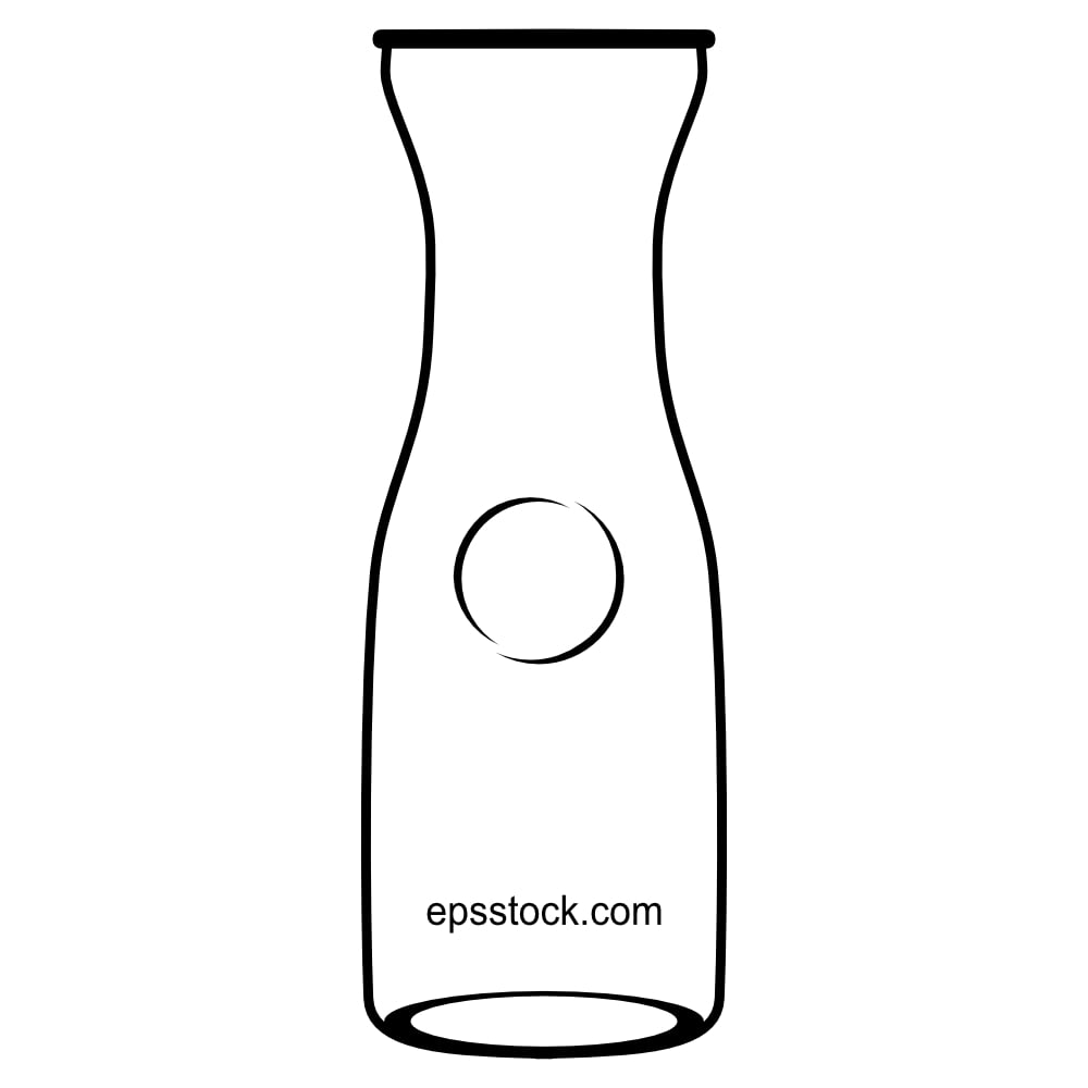 Glass Carafe with Lid, 1 Liter Beverage Serveware Carafe