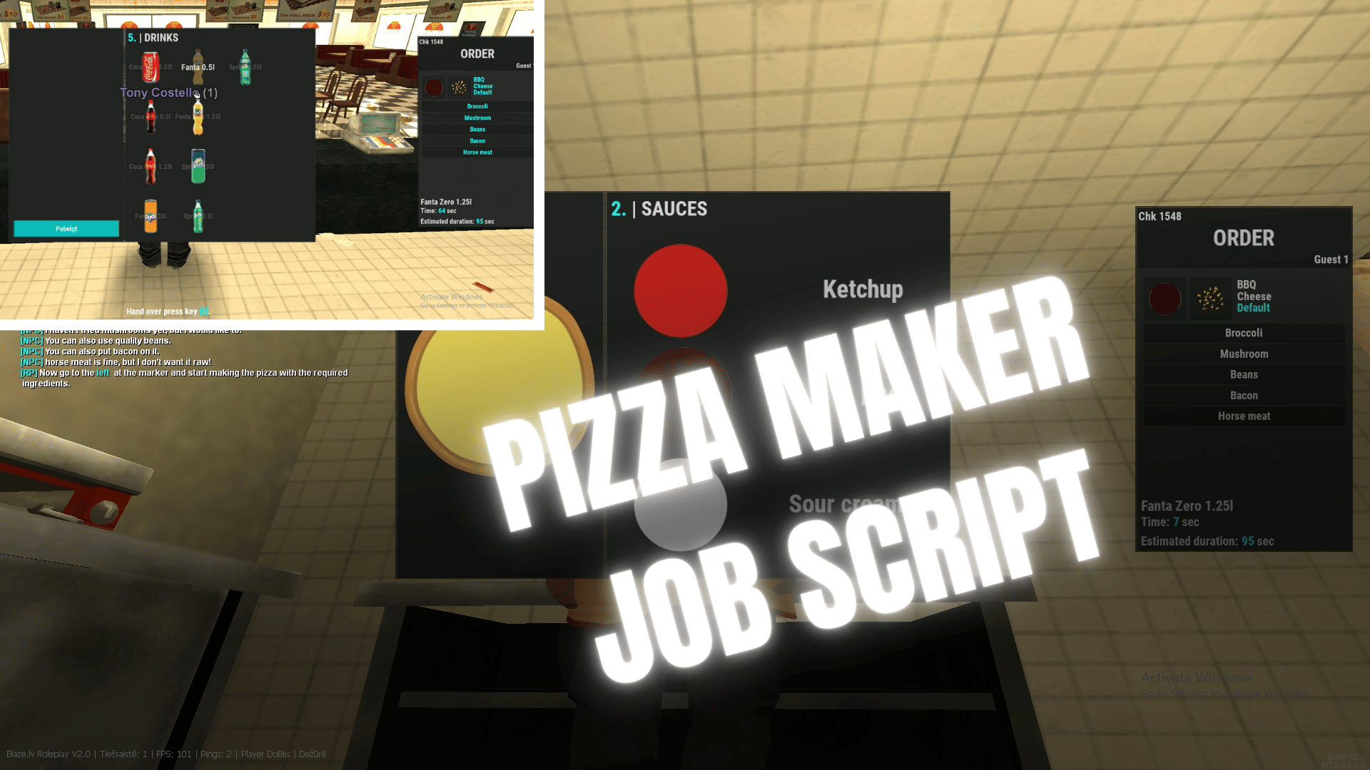 MTA Pizza Maker Job Script - Payhip