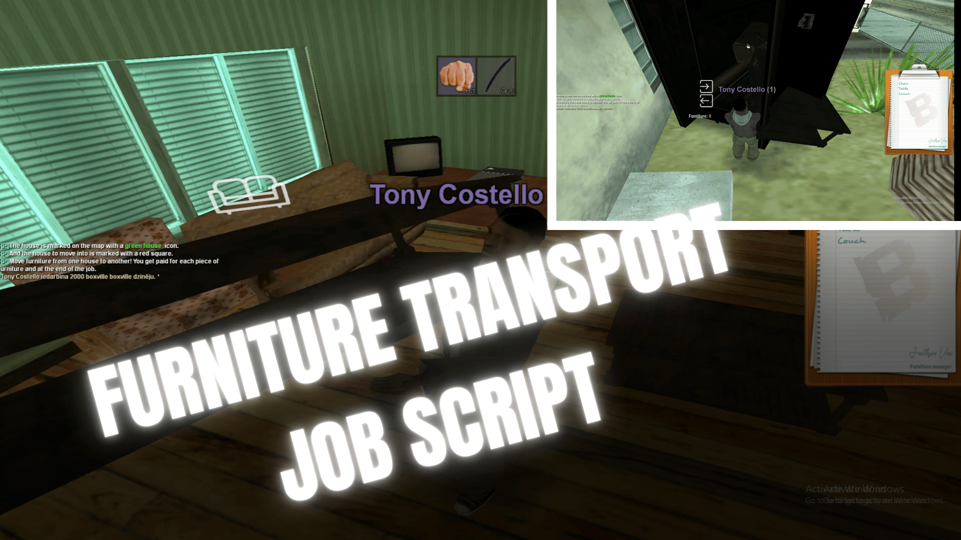 Transport Script MTA Furniture Transport Job Script - Payhip