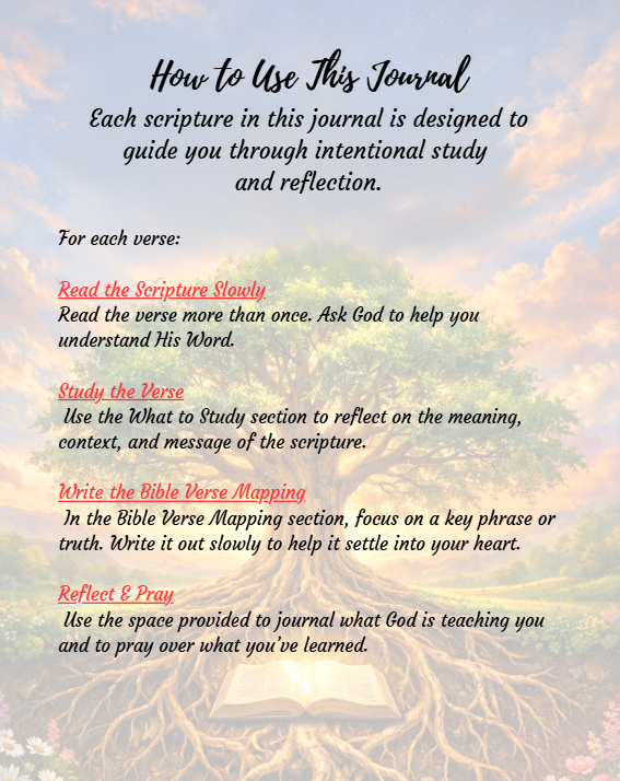 Rooted In The Word: A Guided Scripture Study, Verse Mapping and ...