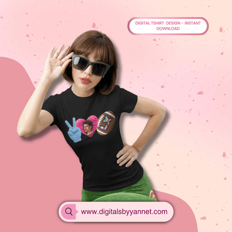 crochet pattern football png design