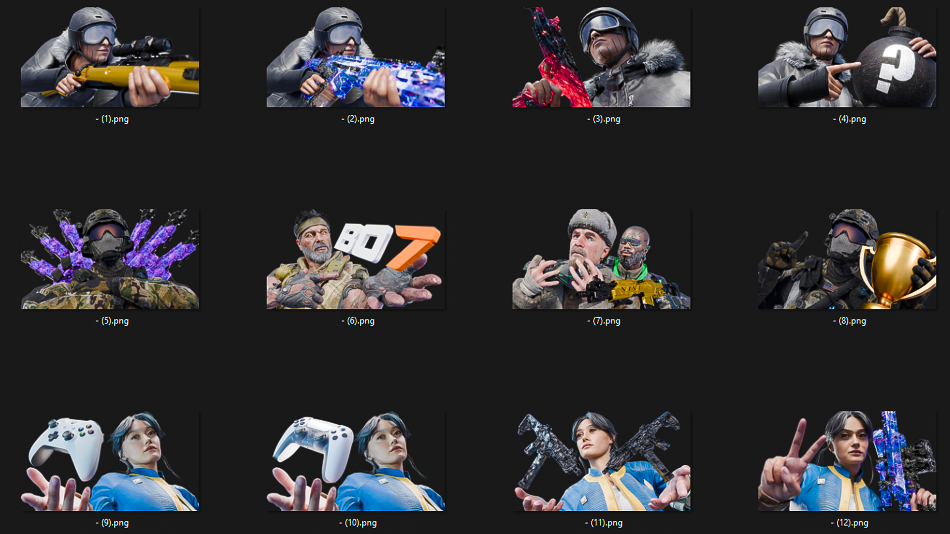 Retro Cod Operators COD | Mini Render Pack #65 (BO7 Operators) - Payhip