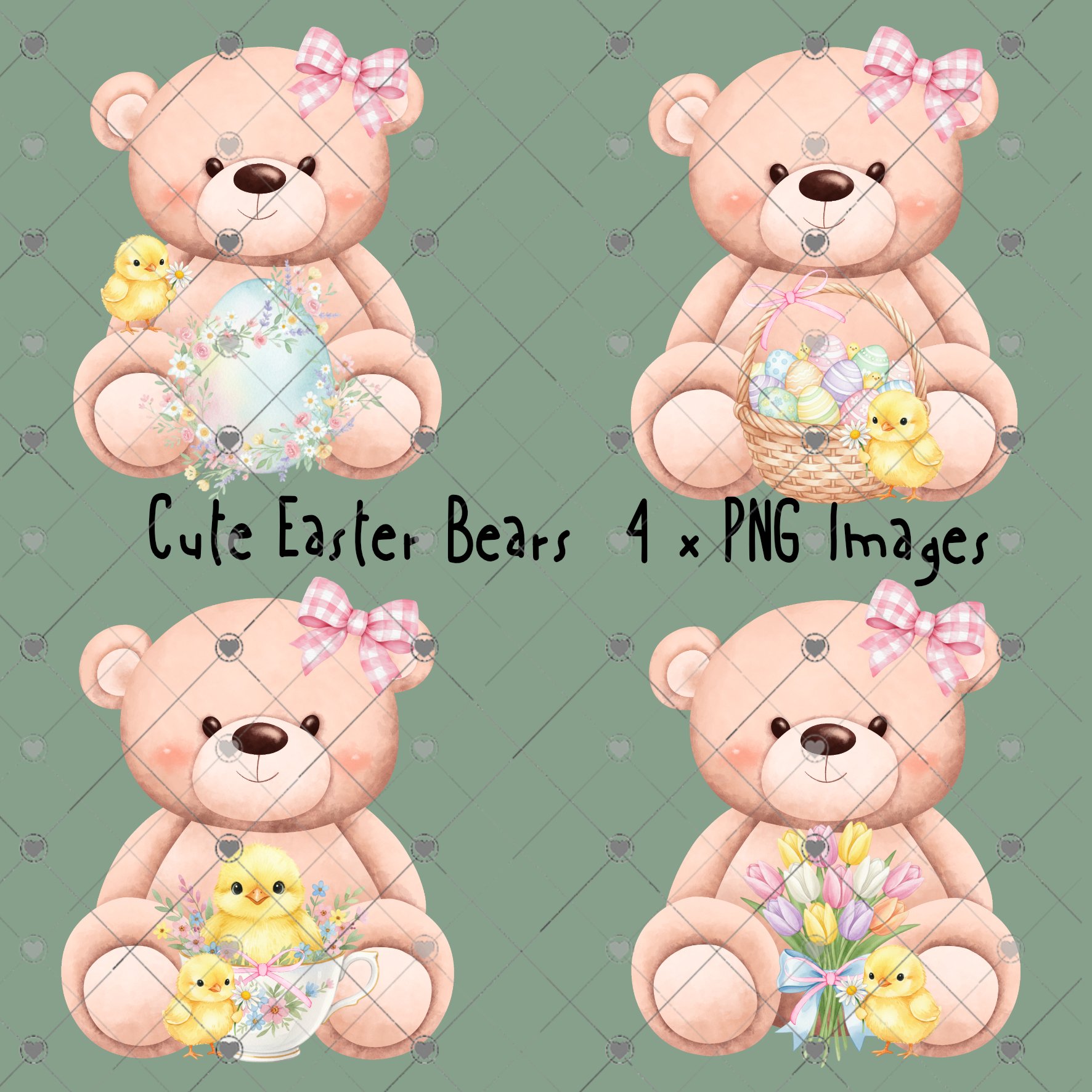 Cute Easter Bears - Payhip