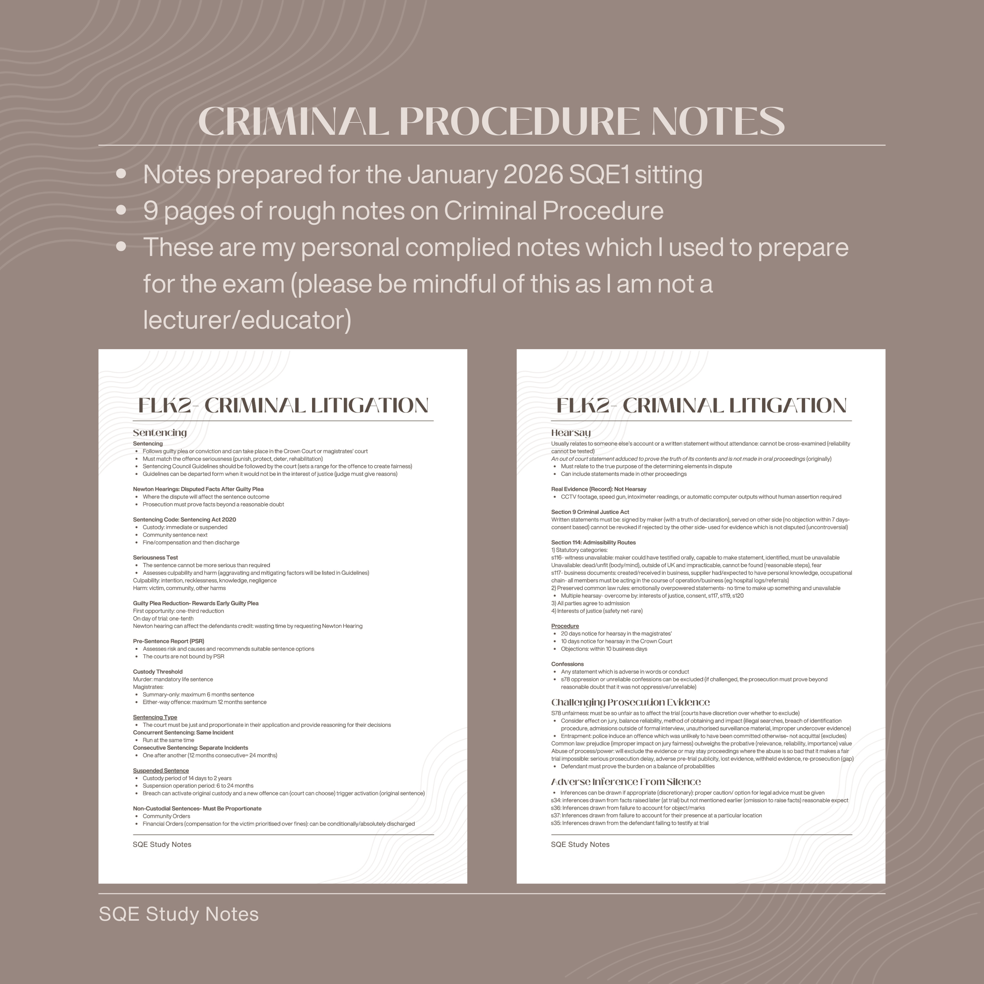 Criminal Procedure Notes - Payhip
