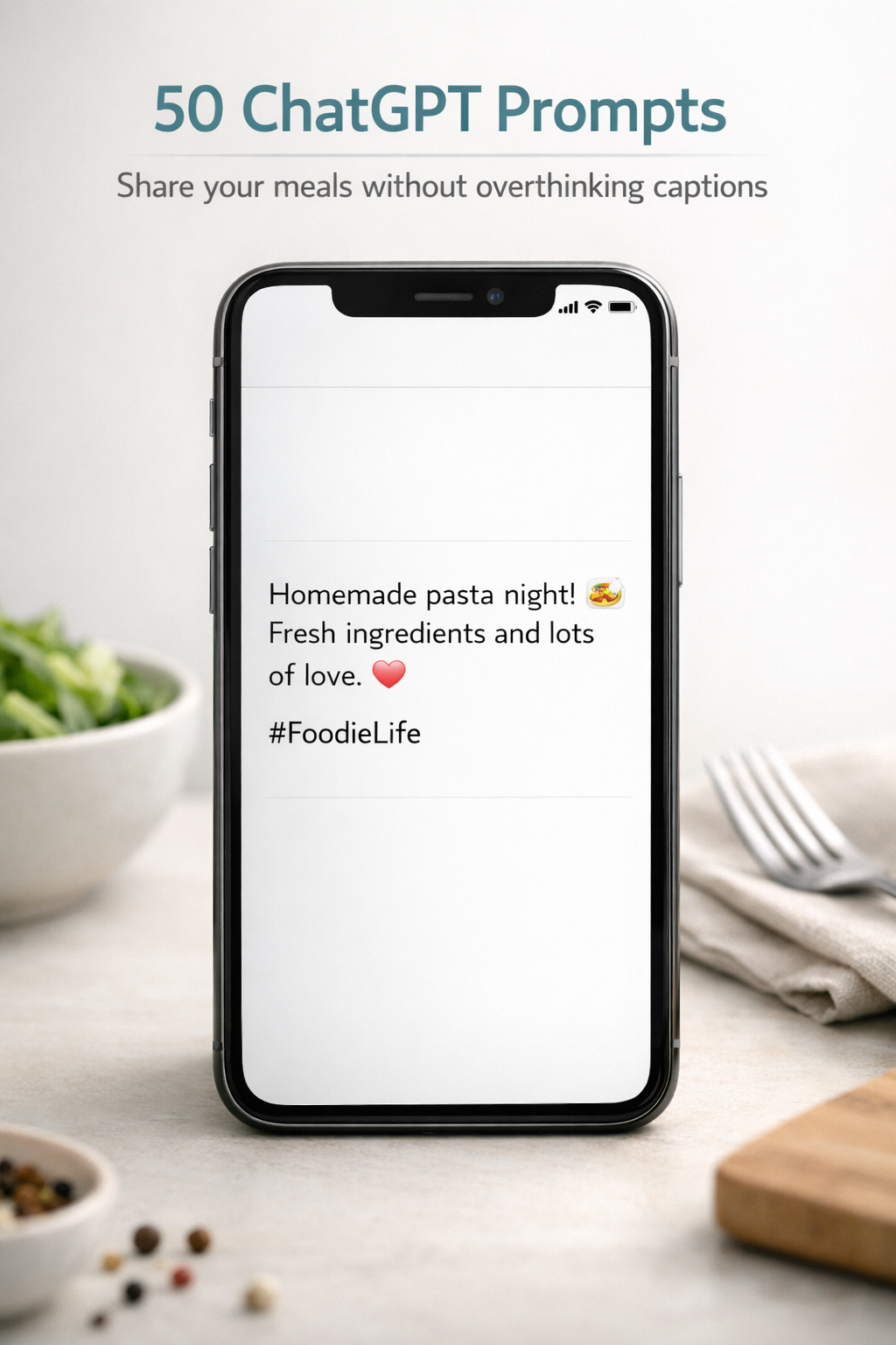 Never Ask “What’s for Dinner?” Again: A Simple Weekly Dinner System + 50 ChatGPT Prompts