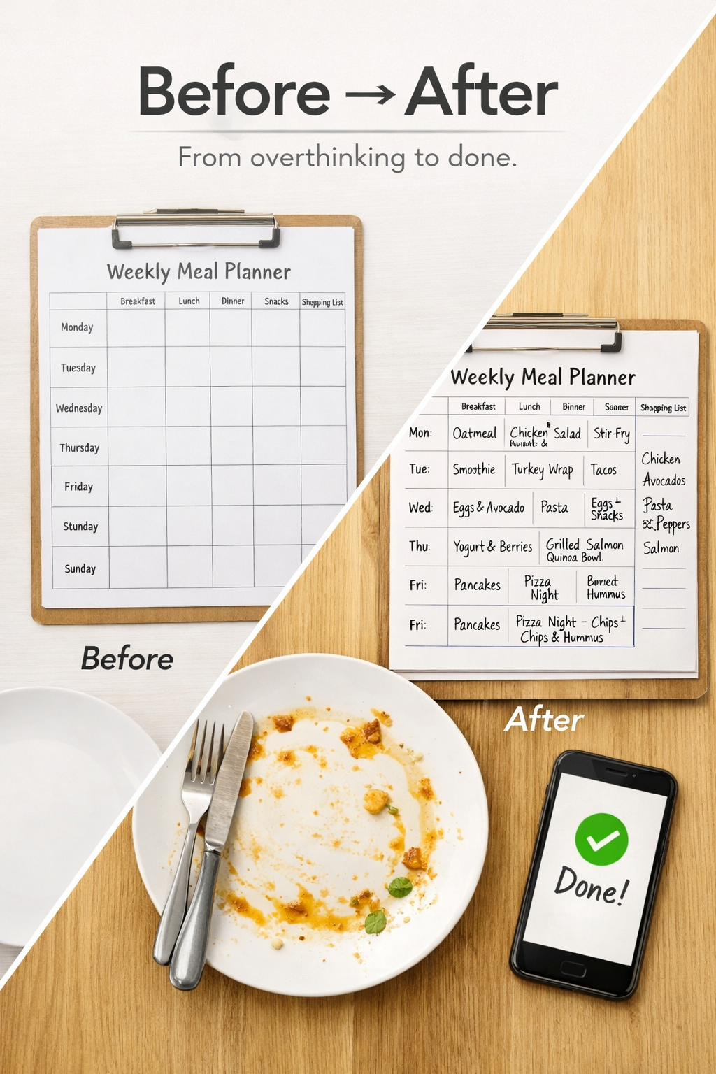 Never Ask “What’s for Dinner?” Again: A Simple Weekly Dinner System + 50 ChatGPT Prompts