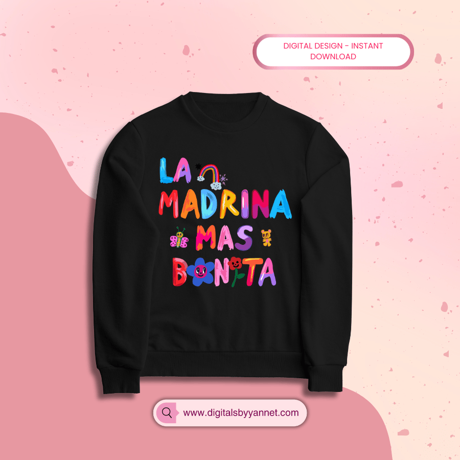 Madrina bichota print and cut design