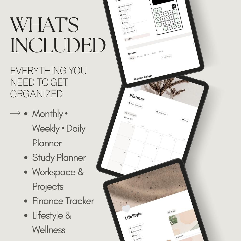Notion All-in-One Life Planner - Payhip
