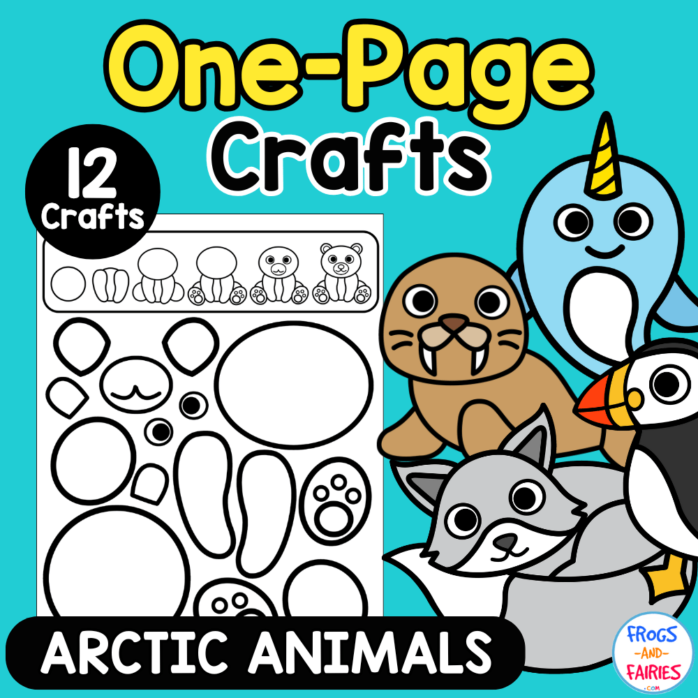 Arctic Animal Cut and Paste Crafts | Fine Motor Winter Activities for ...