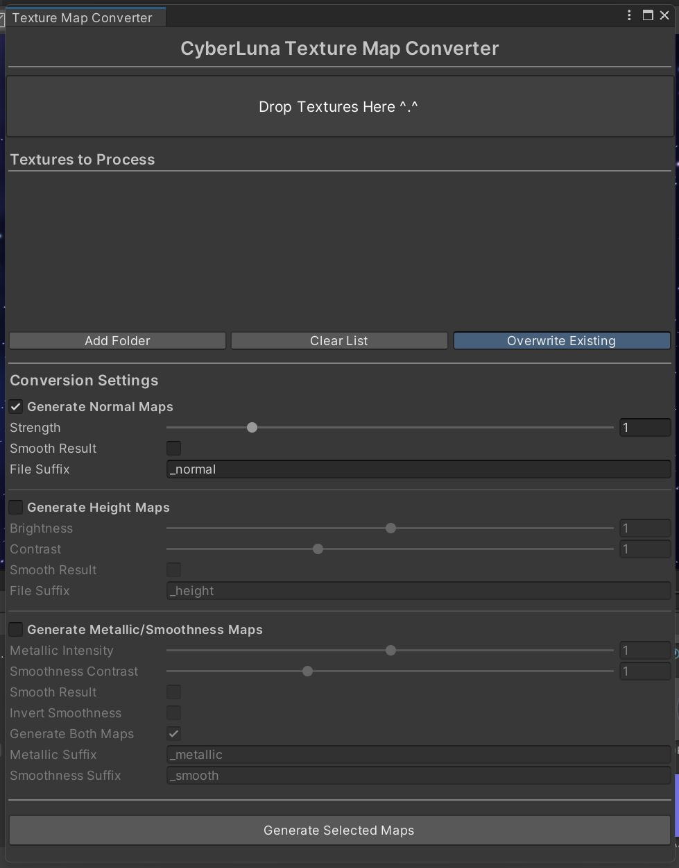 🎨 Texture Map Converter