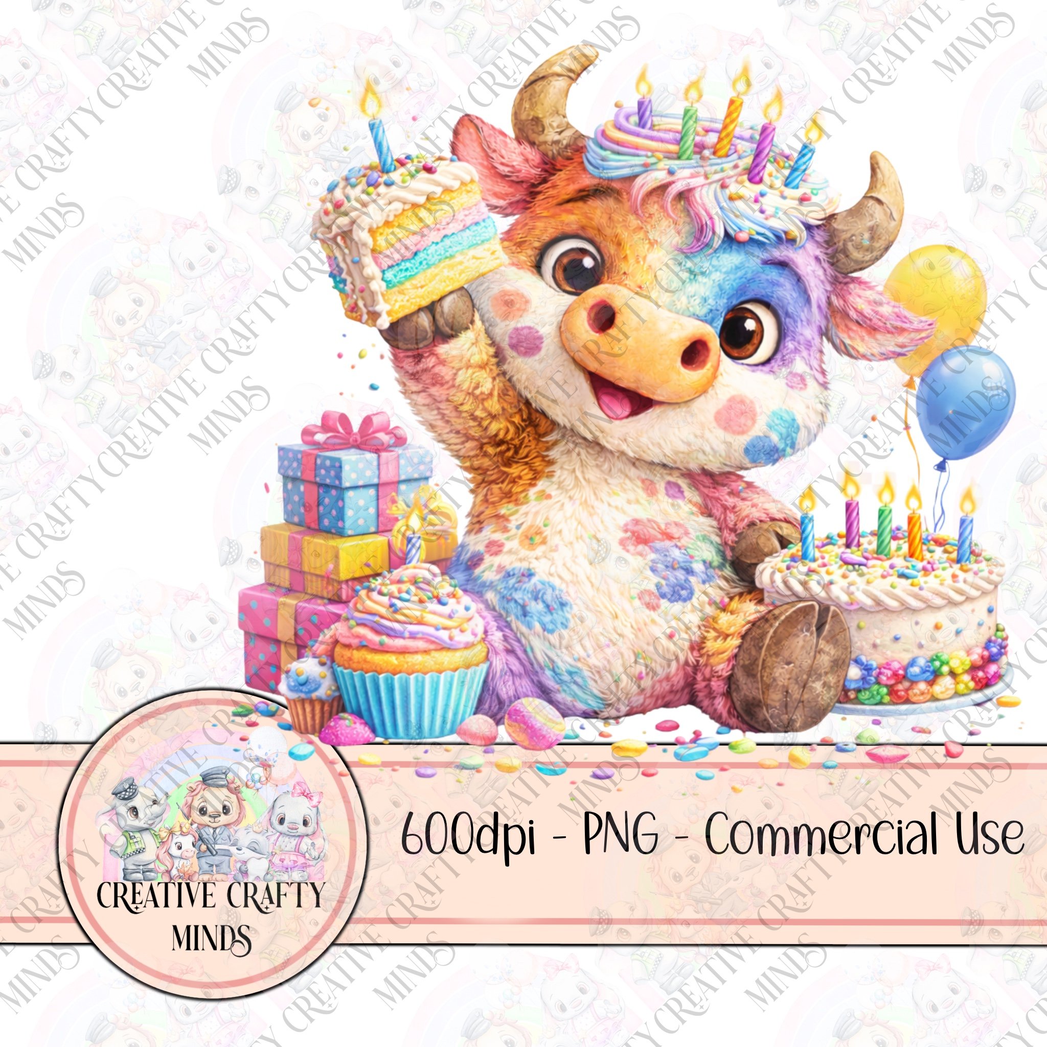 Birthday Cake Cow - Payhip