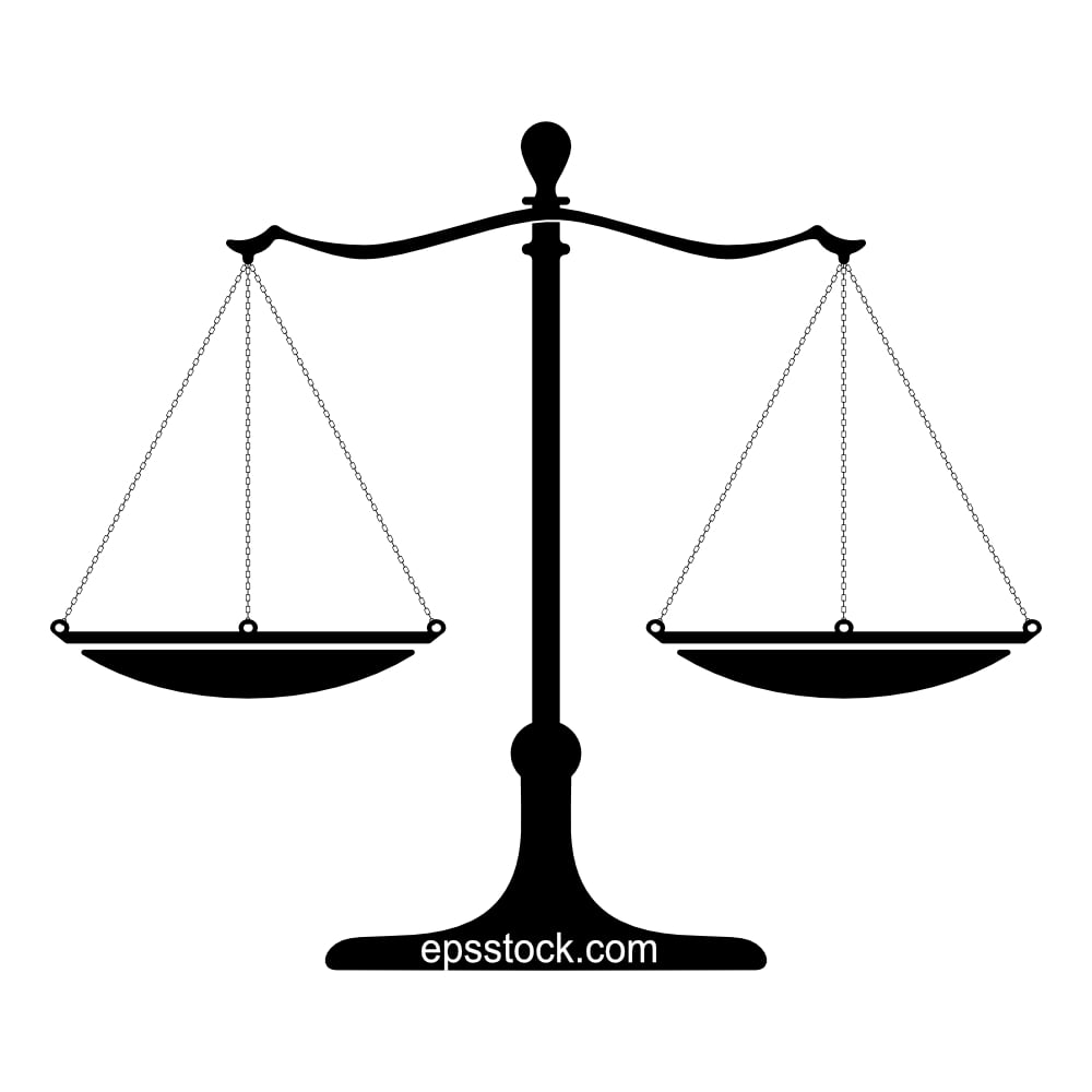 Scales of justice symbol,