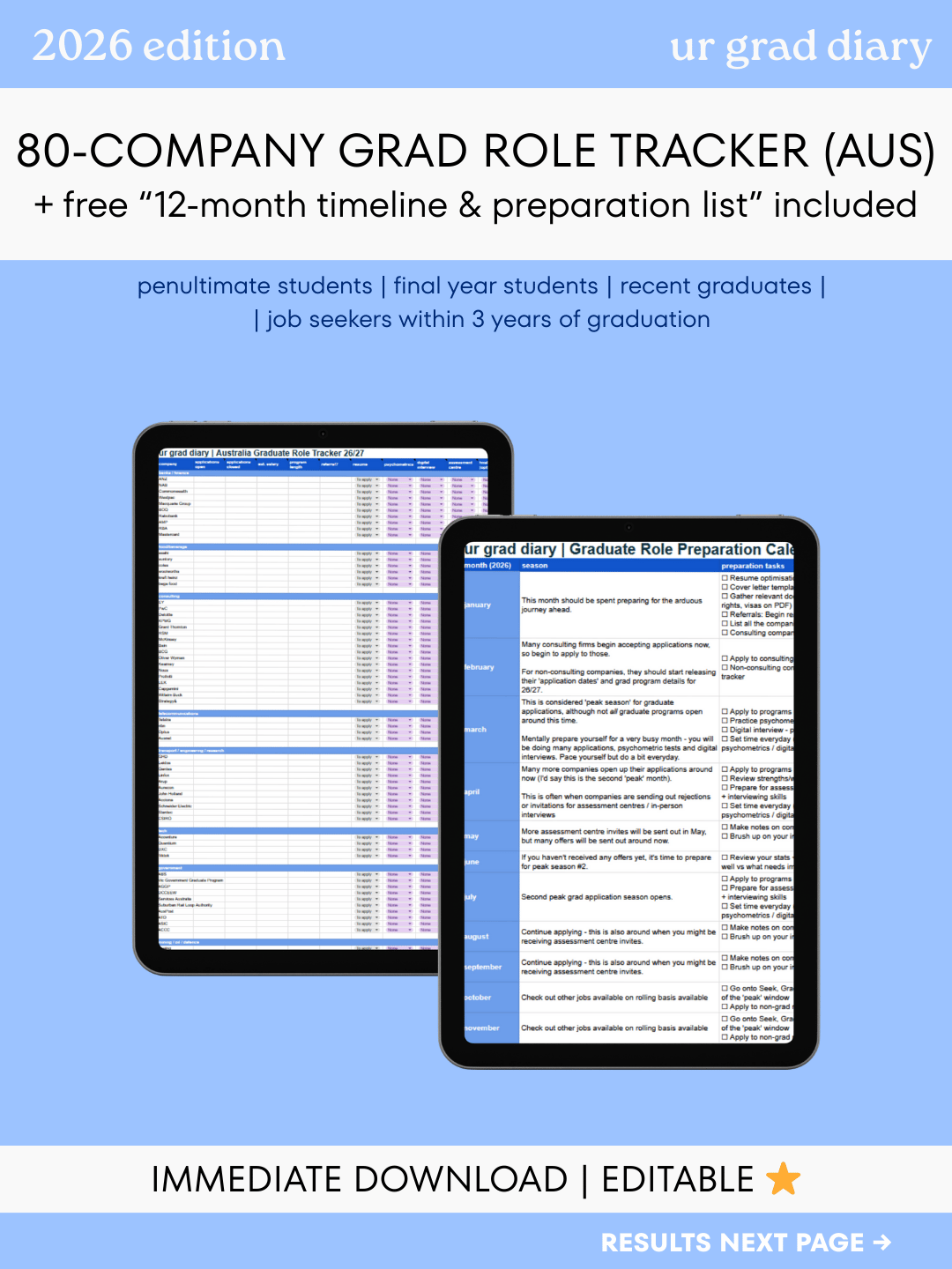 Role Checklist.pdf 80-Company Australian Grad Role Tracker ( free 12 month checklist)