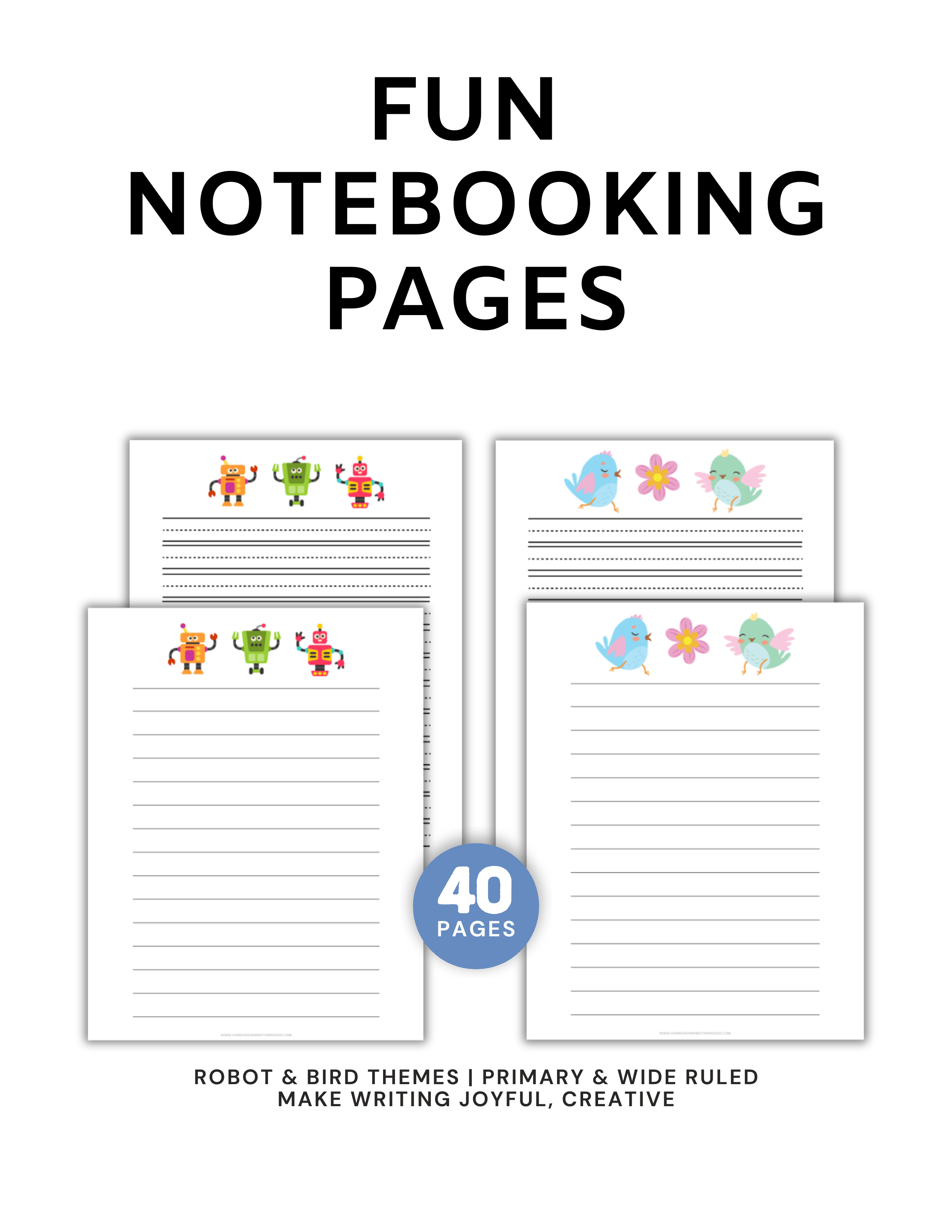 Fun Notebooking Pages