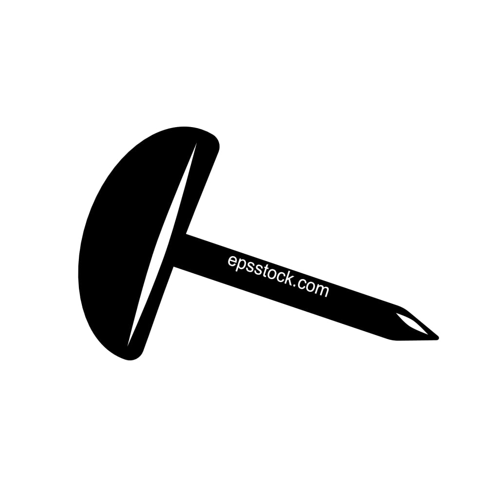 Upholstery fastening nail