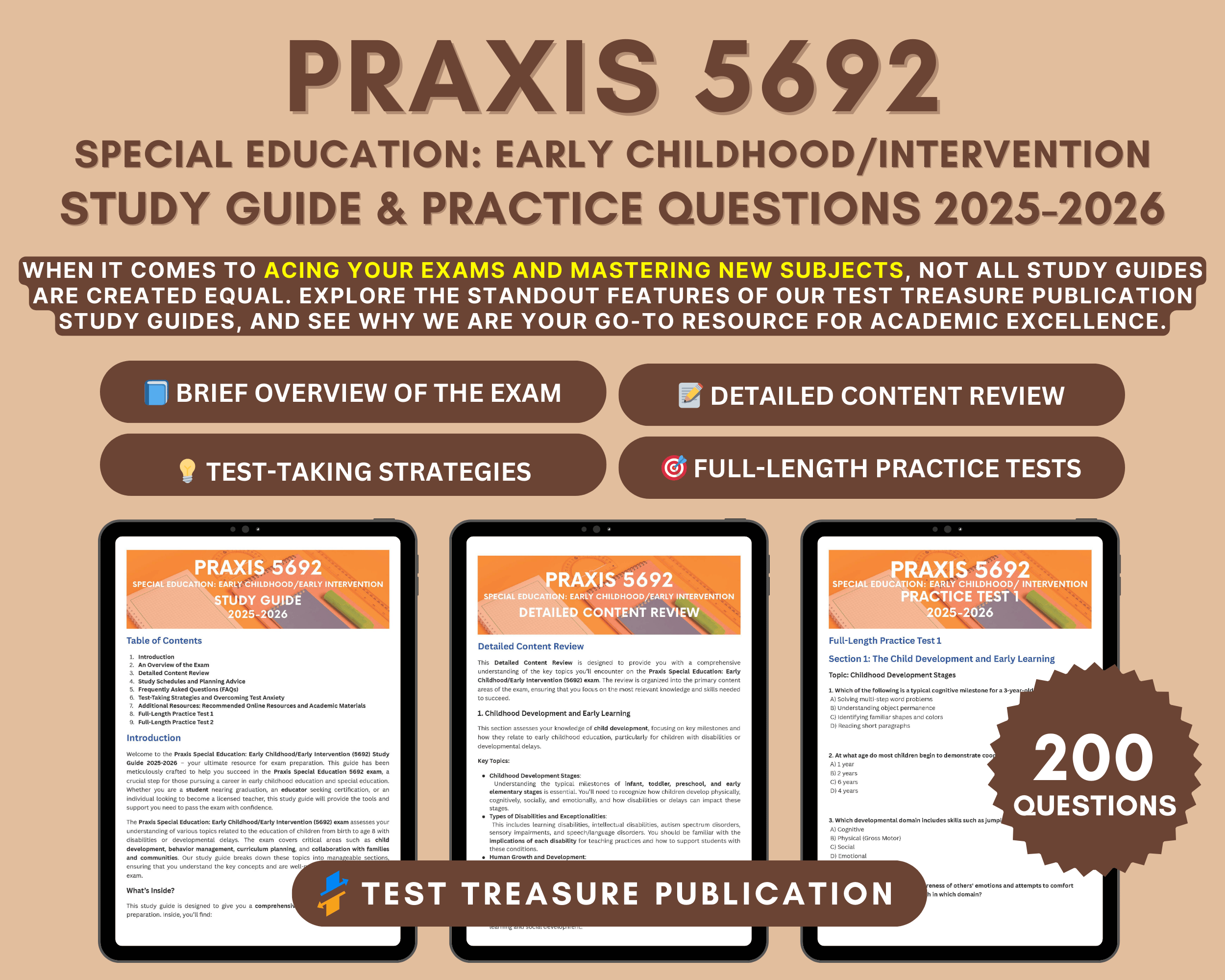 5692 R Praxis Special Education: Early Childhood/Early Intervention (5692 ...