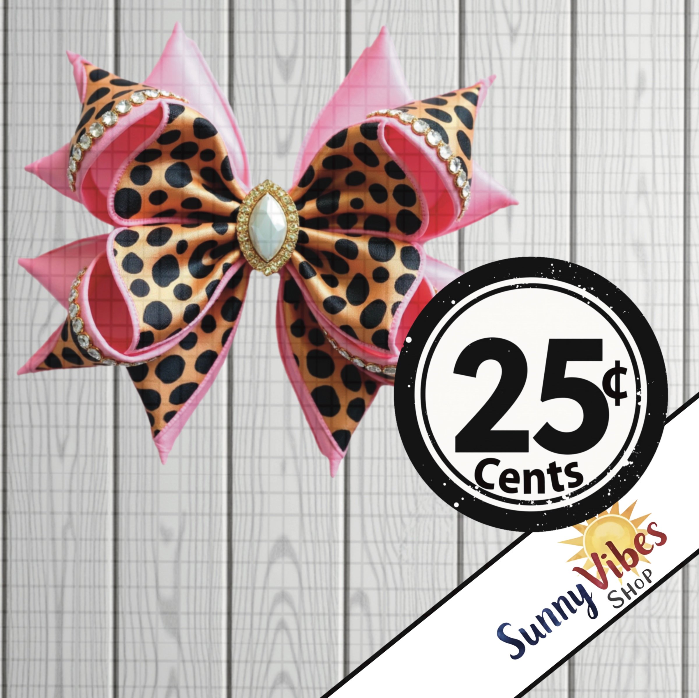 Leopard Pink Bow - Payhip