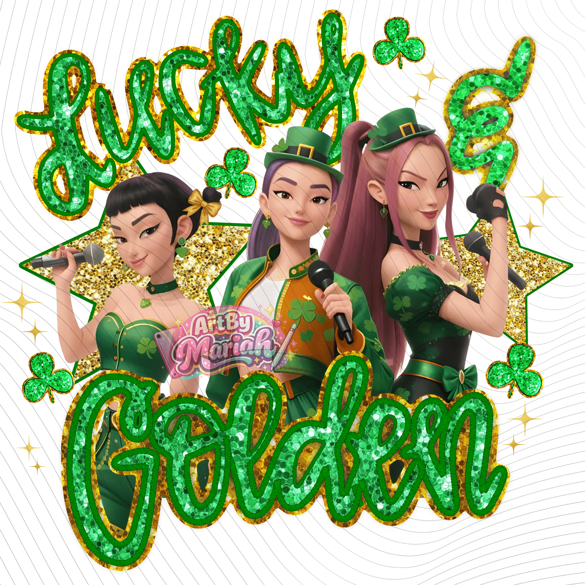 Lucky & Golden K-pop PNG - Payhip