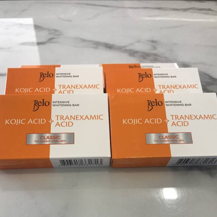 Belo Classic whitening bar for dark spot care and even-looking skin, 65g.