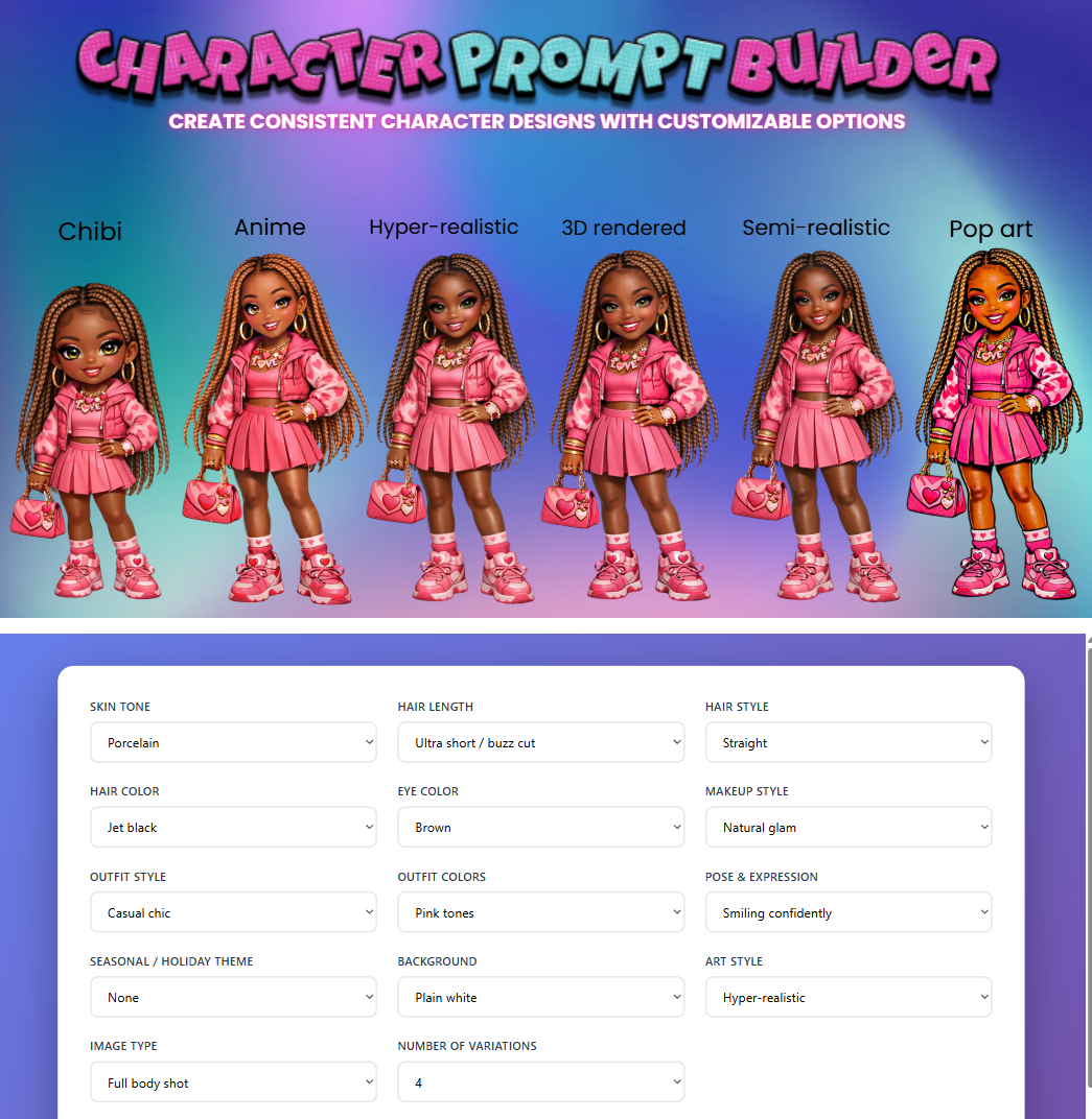 Character Prompt Builder - Payhip