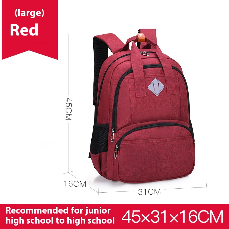 Practical primary school backpack in Oxford cloth with a lightweight unisex style.