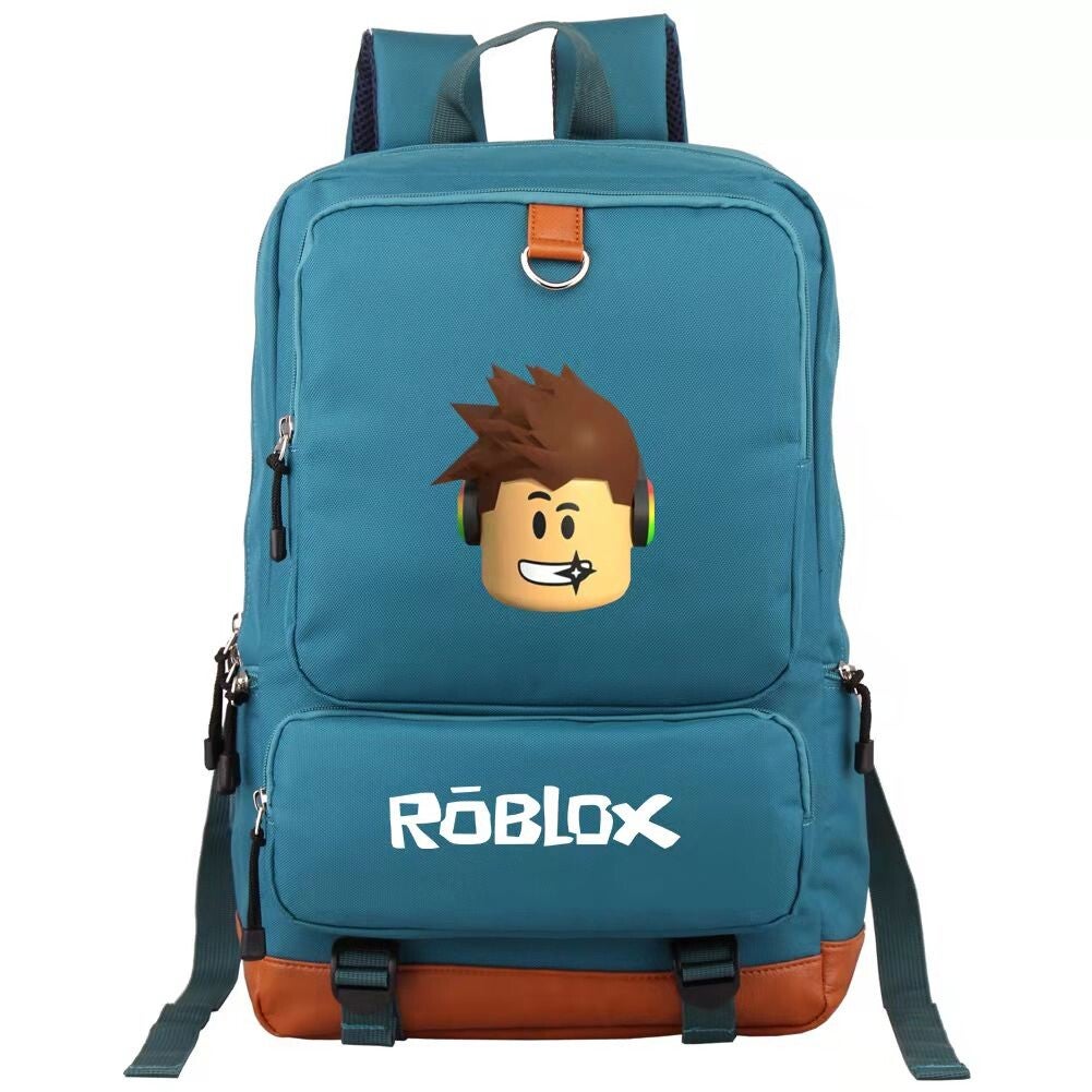 Roblox-inspired gamer backpack for children with pixel-style graphics.