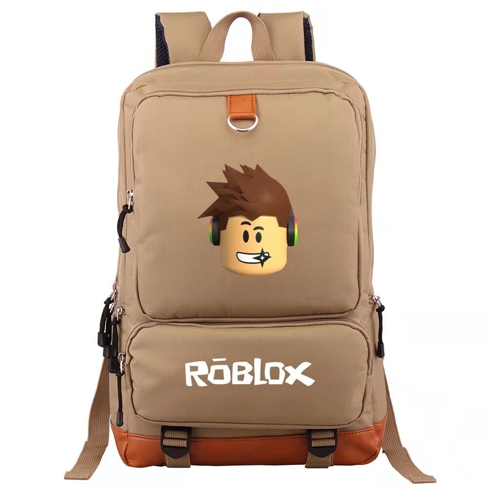 Kids’ gamer-style backpack inspired by Roblox pixel game themes for school.