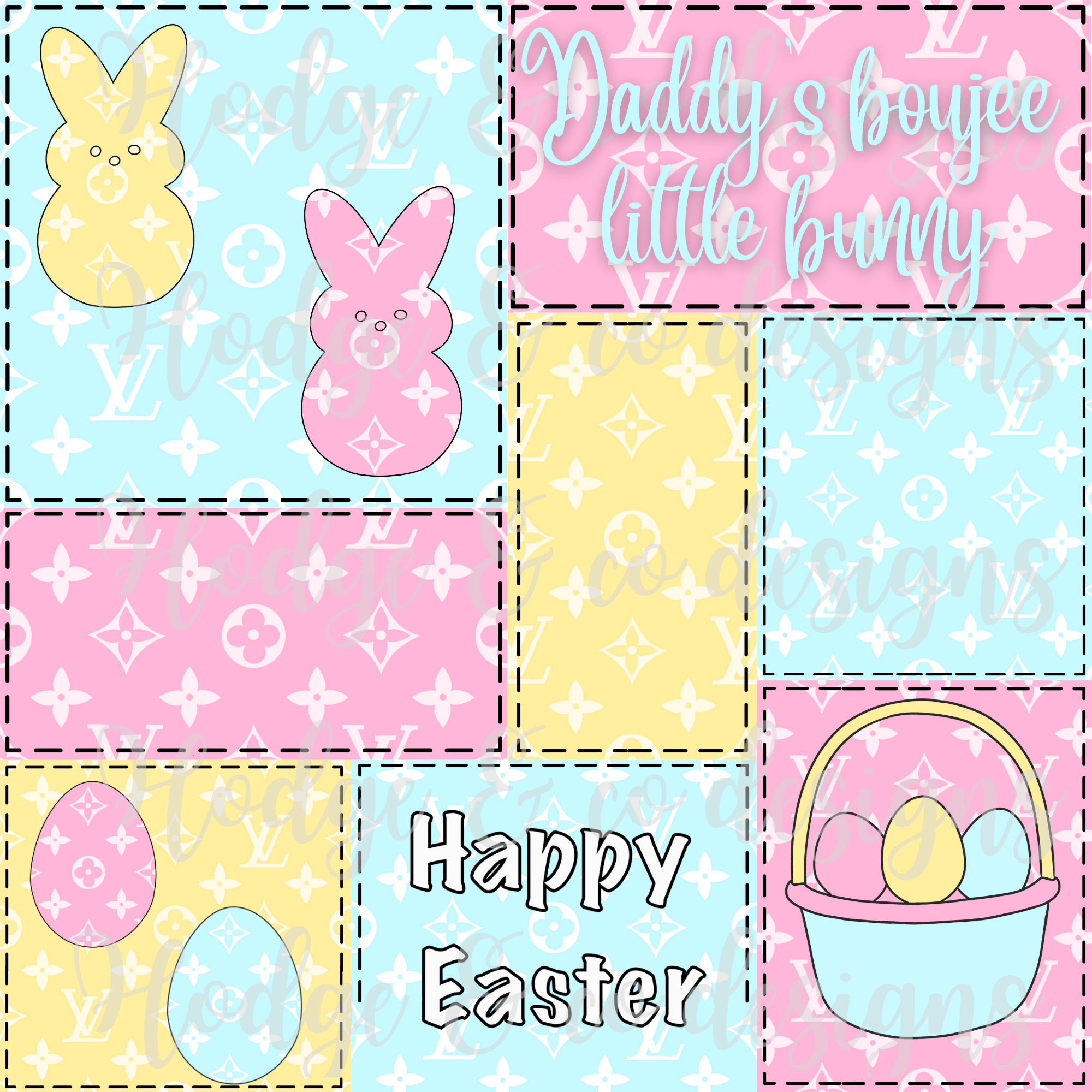 Happy Easter seamless - Payhip