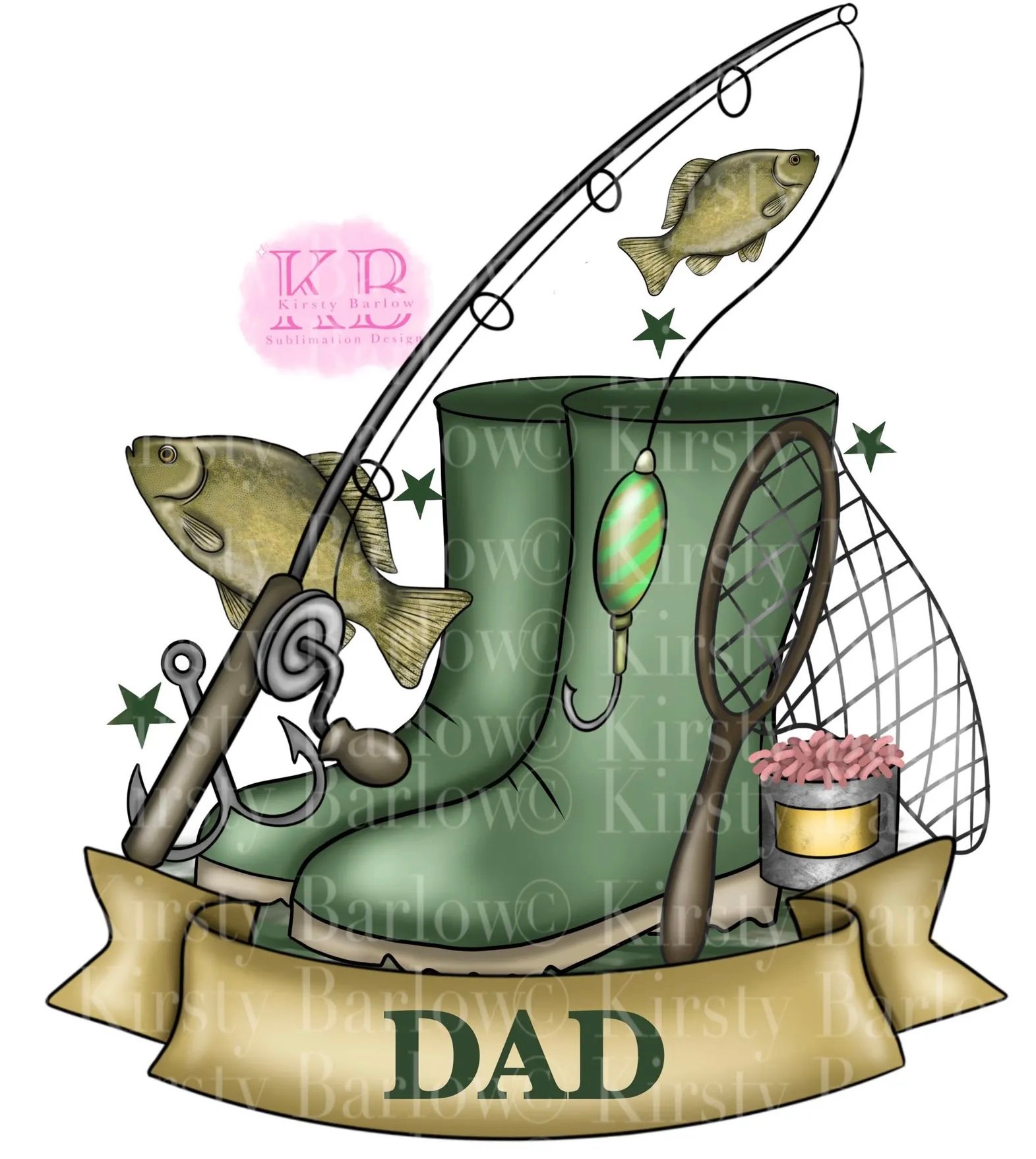 Fishing fisherman wellies design - Payhip