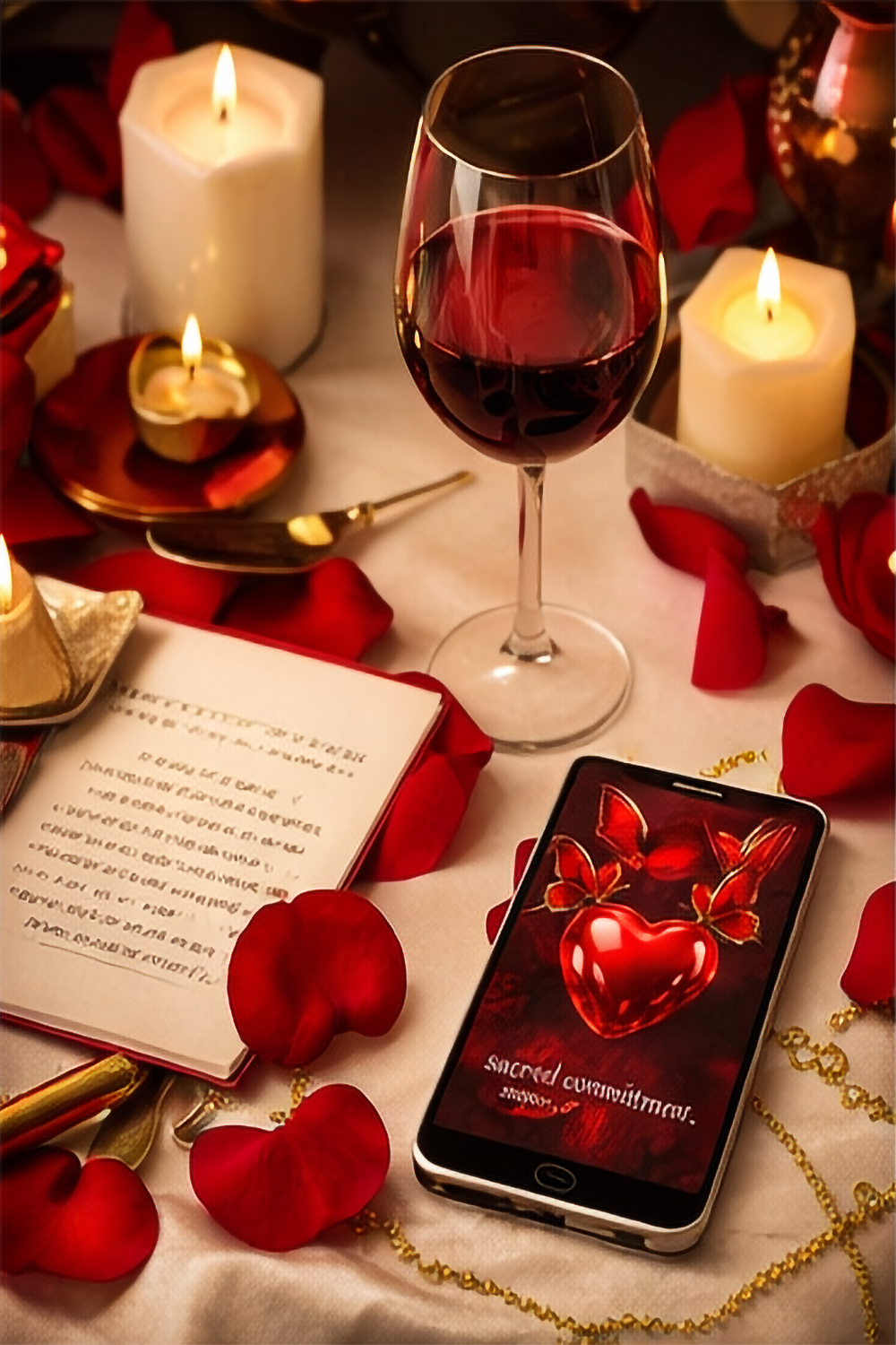 sacred commitment symbolic love art luxury romantic art devotion artwork red heart symbolism butterfly symbolism divine love aesthetic romantic wall art valentine luxury art sacred union symbolism emotional art print feminine divine art spiritual romance 