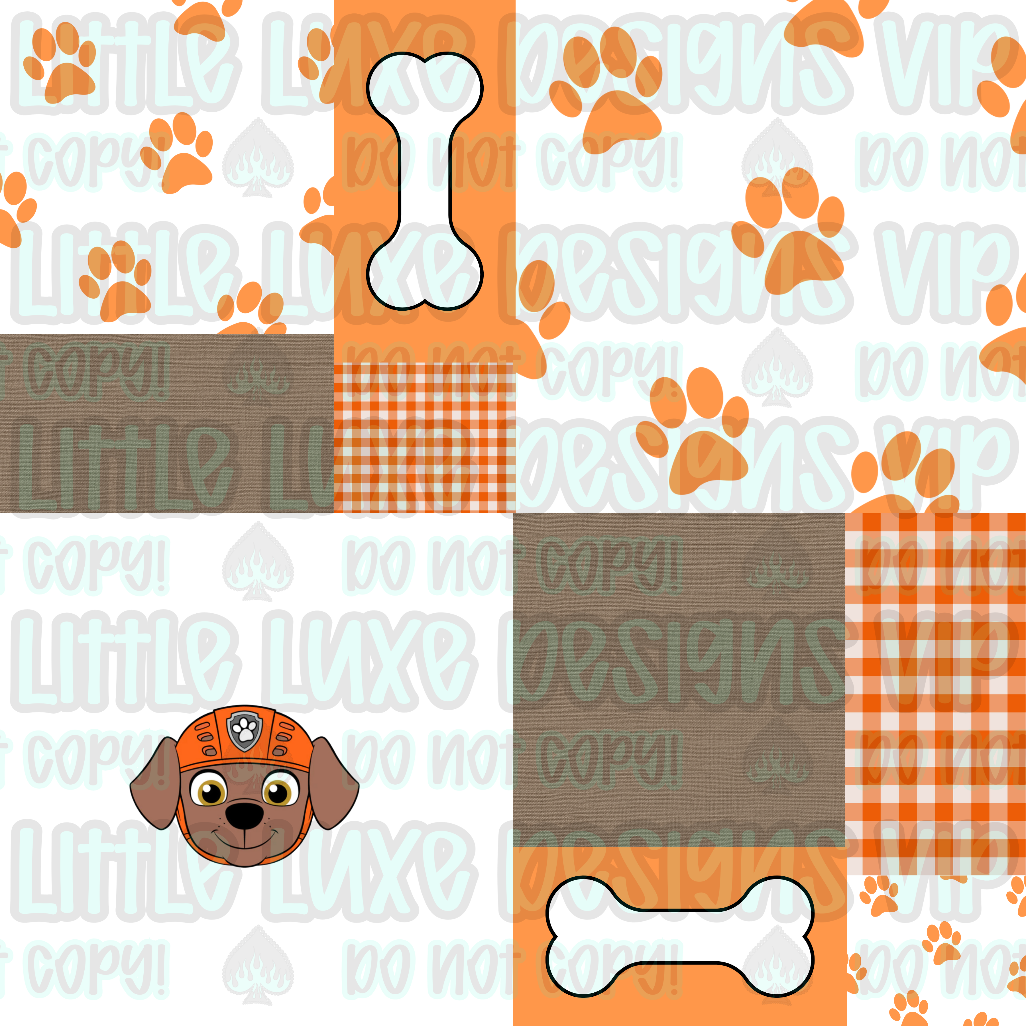 Adventure Pup Patchwork Seamless - Payhip