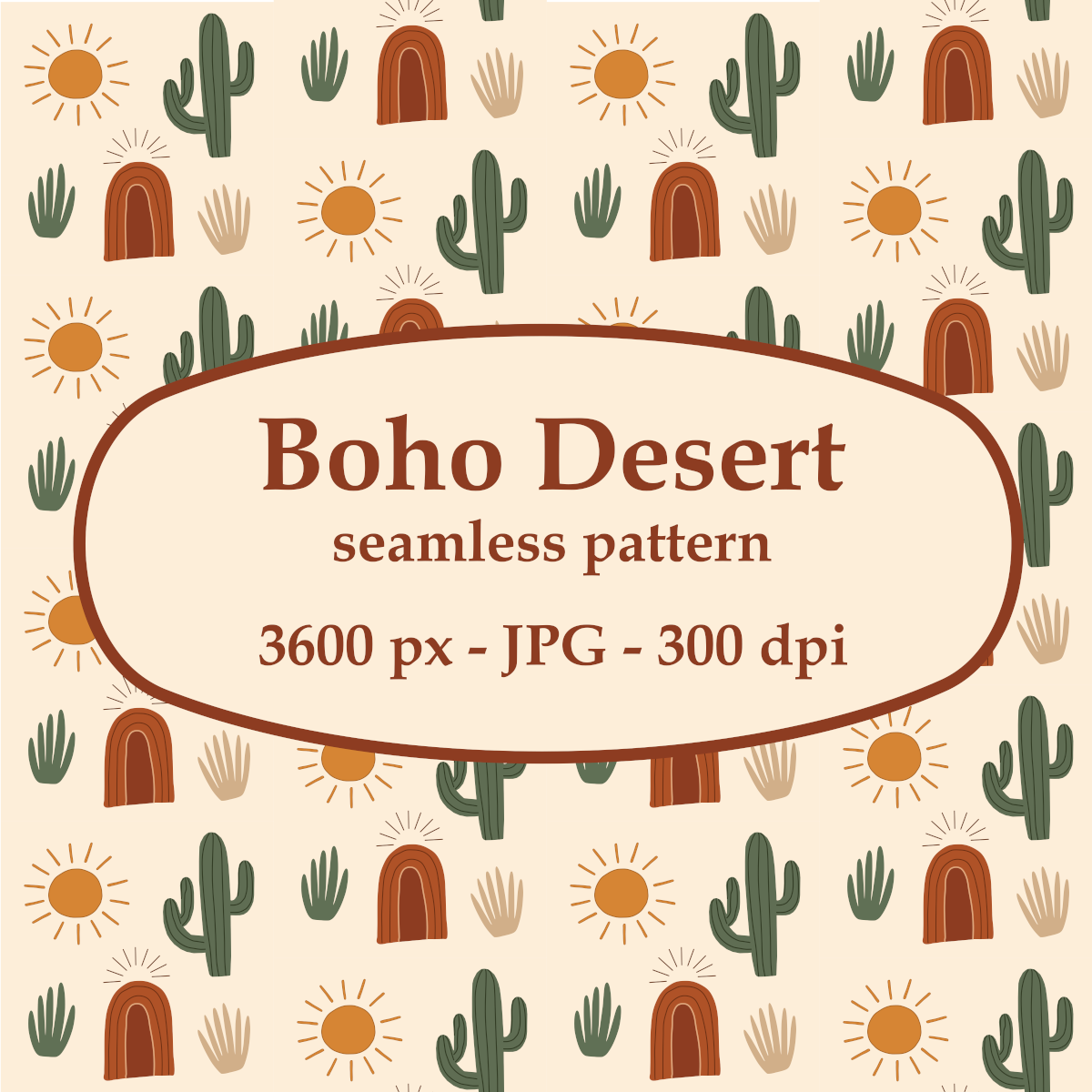 Boho Desert Seamless Pattern #1 - Payhip