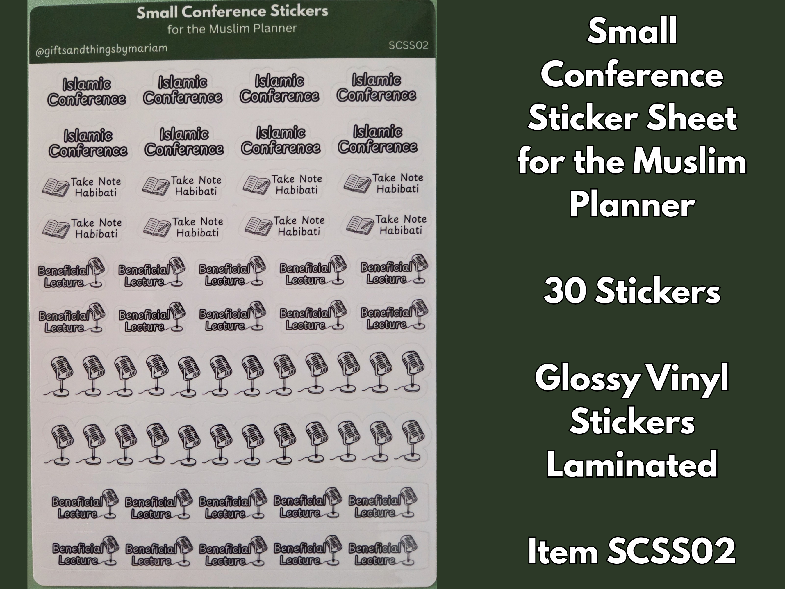 Small Conference Sticker Sheet - Payhip