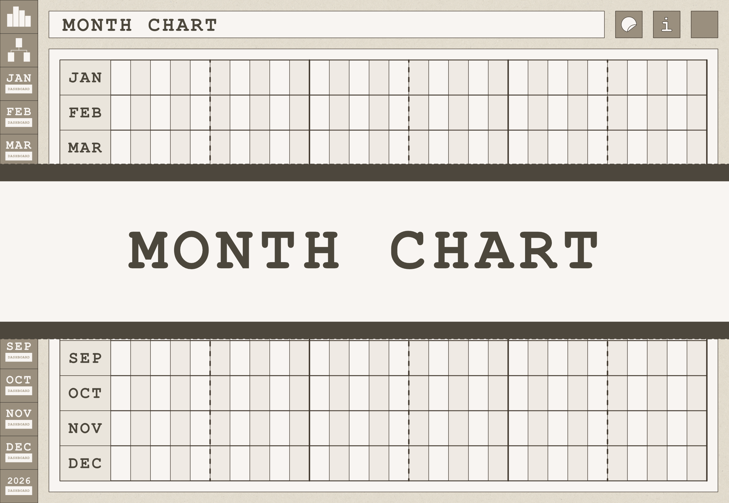 Months Chart Clean Month Chart