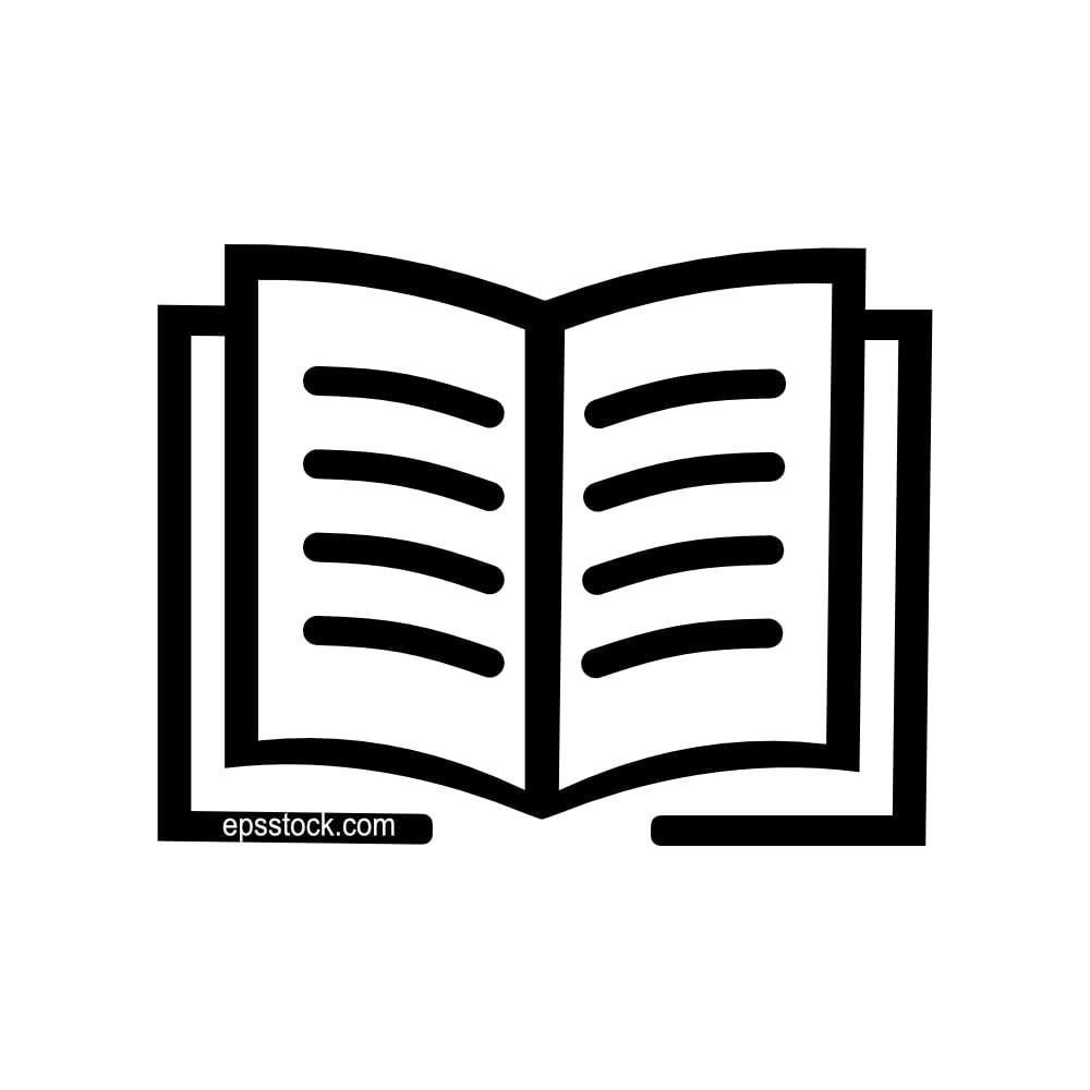 open book school symbol