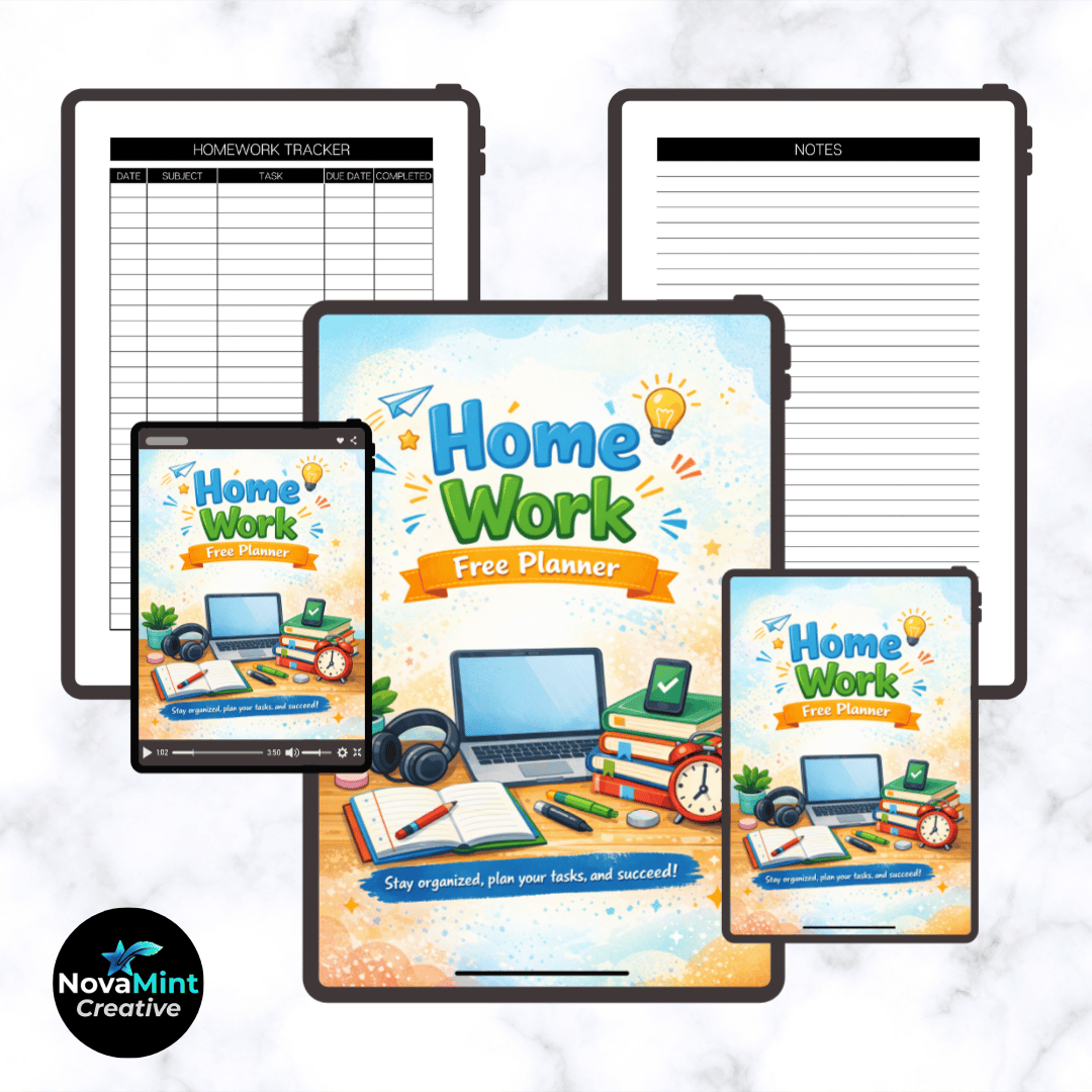 digital homework tracker homework planner for iPad tablet homework planner GoodNotes homework planner Notability planner digital student planner paperless homework planner iPad study planner