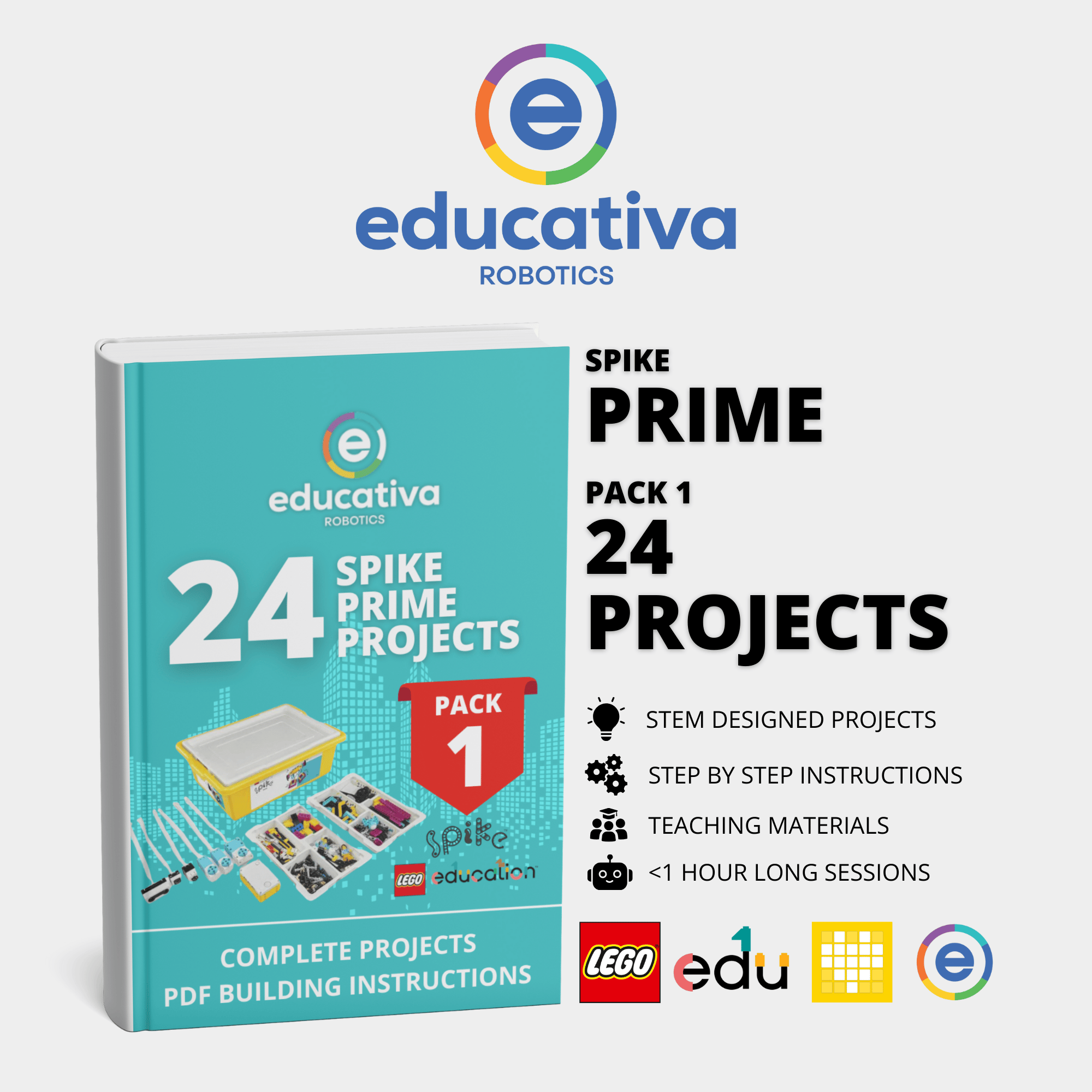 SPIKE Prime - Pack 1 (24 Projects) - Payhip