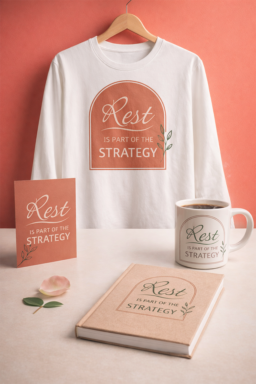 rest is part of the strategy minimal quote design self care wall art modern typography quote wellness quote printable svg quote file eps vector quote cricut quote design motivational minimalist art neutral wall decor mindfulness quote digital download wal