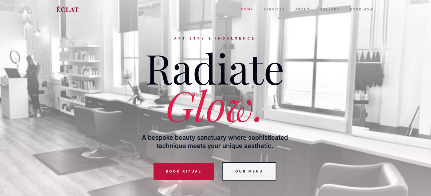 Minimal Salon Website Template – (HTML & CSS) - Payhip