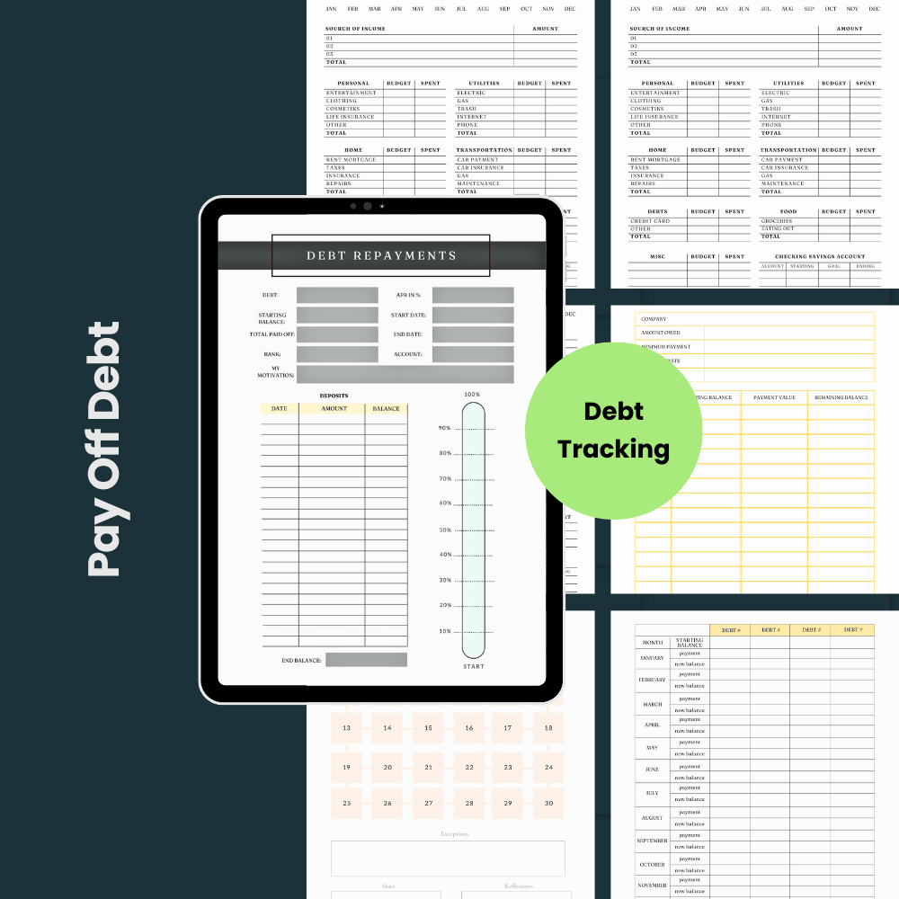 Debt Tracking System Credit Tracker & Debt Payoff System - Payhip