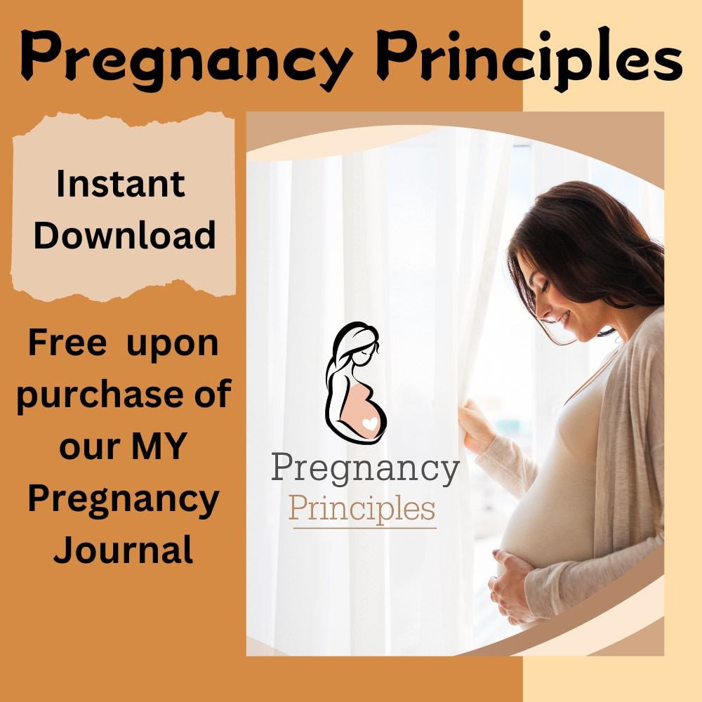 Pregnancy planner and journal digital download