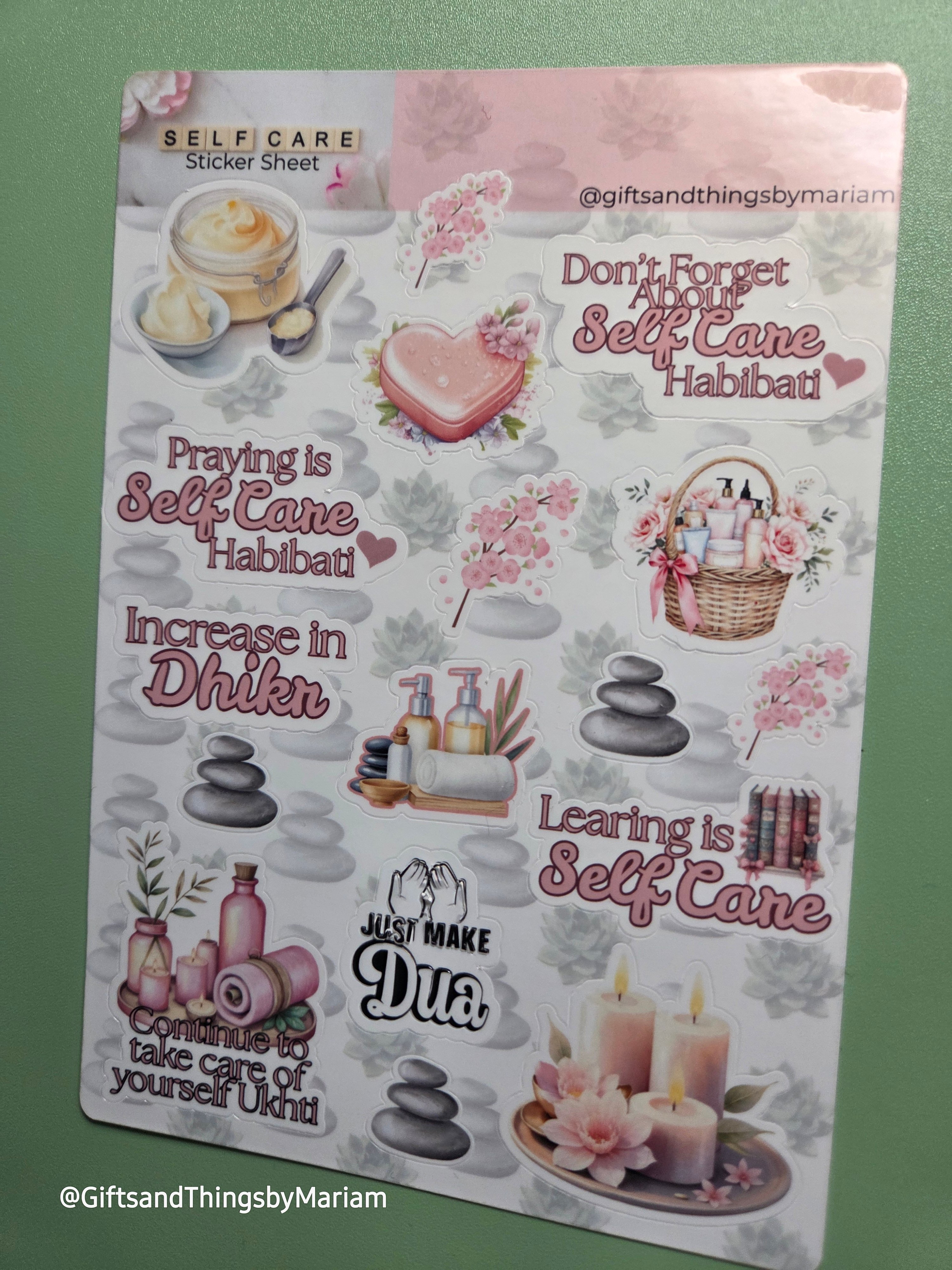 Self Care Sticker Sheet - Payhip