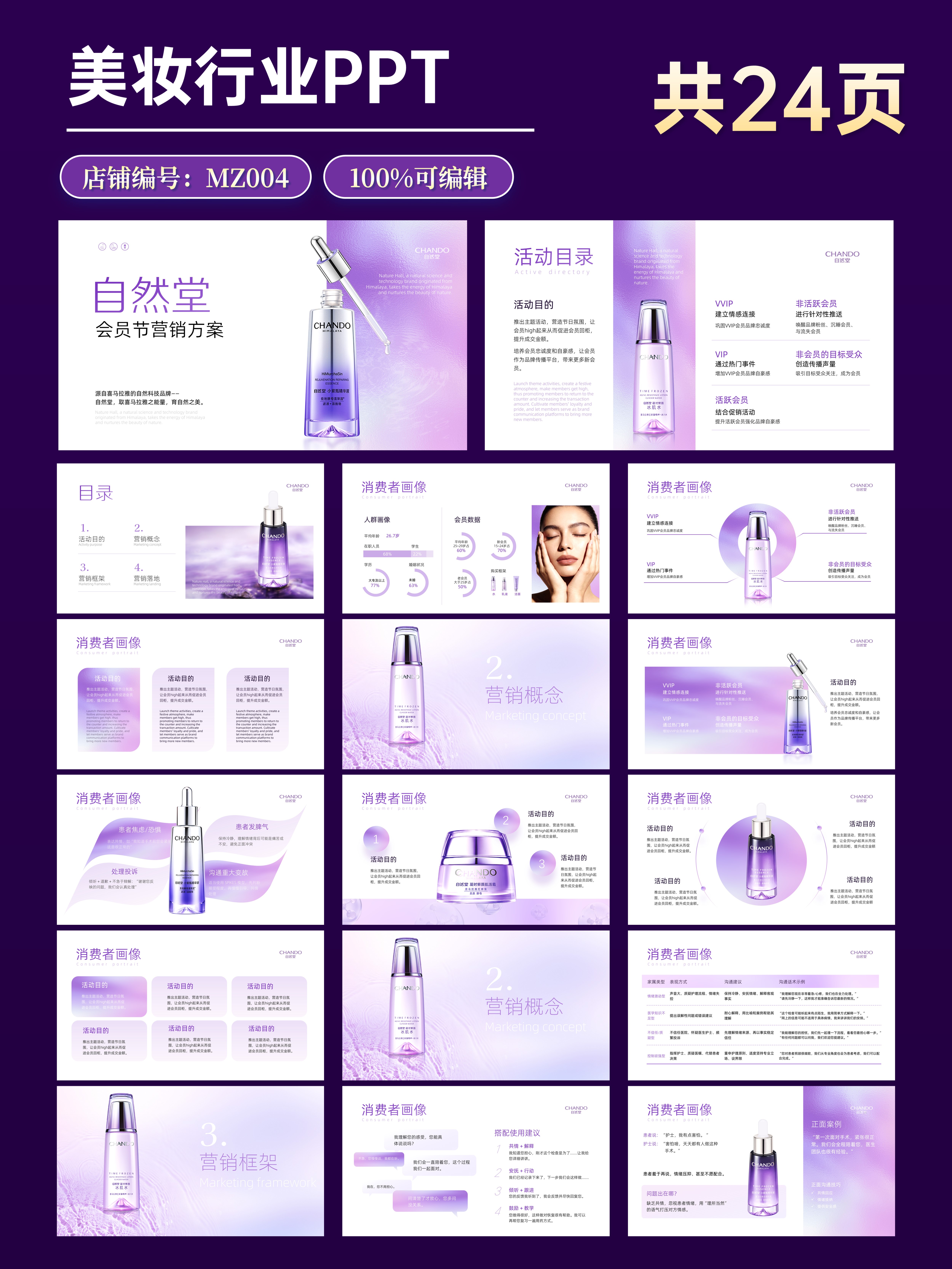 Purple beauty cosmetics industry PPT - Payhip