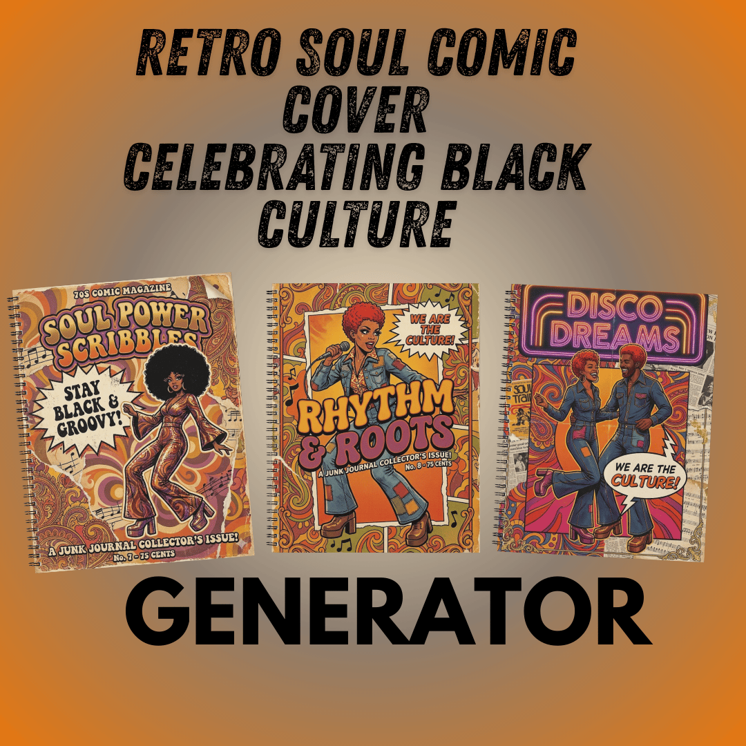 Retro Soul Comic Cover Generator – Celebrating Black Culture - Payhip