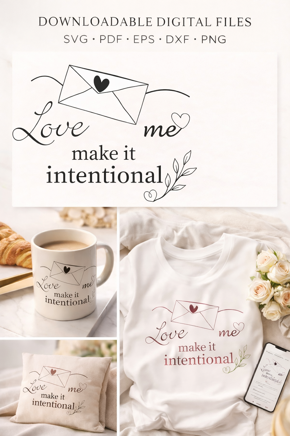 love quote romantic typography valentine design modern love art minimal romantic quote intentional love love wall art romantic gift idea typography poster love illustration