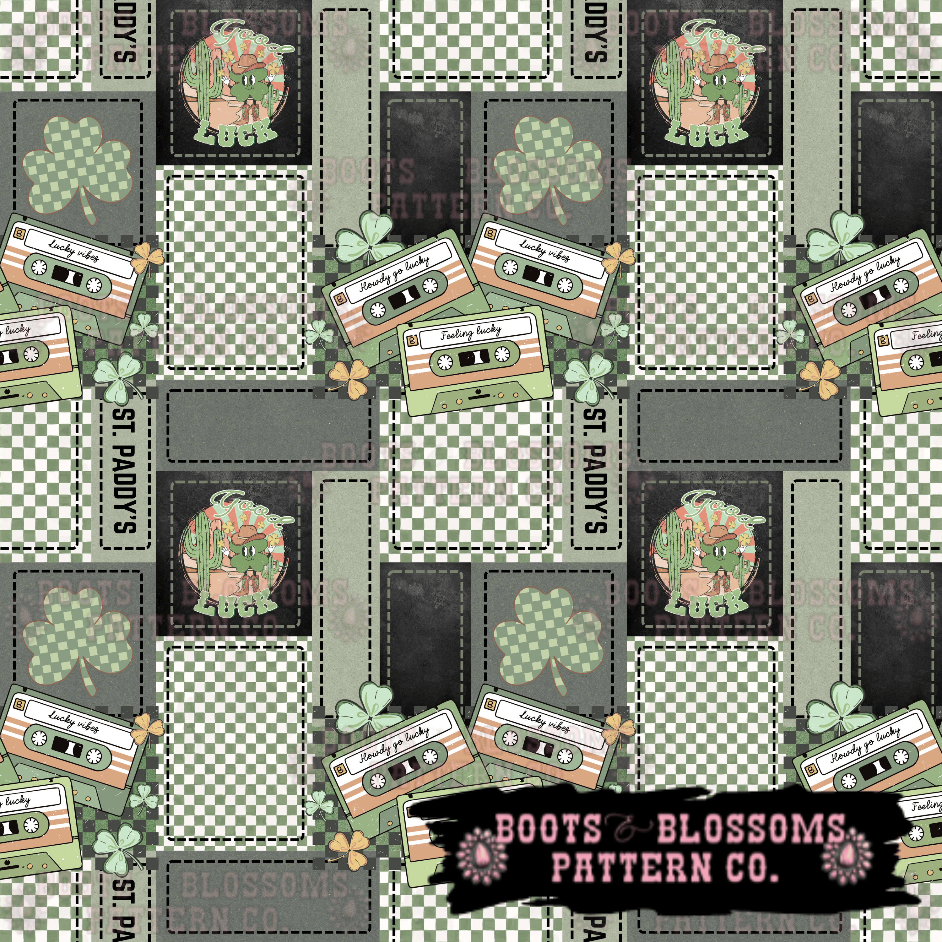 Checkered Luck Seamless Patchwork - Payhip