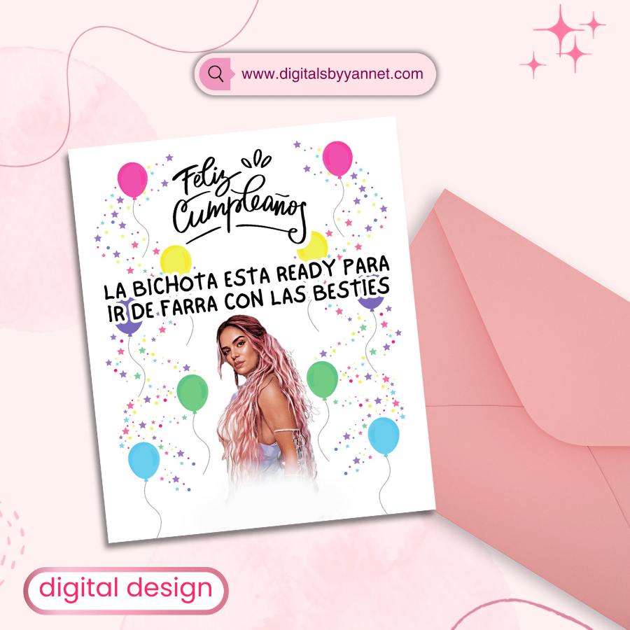 latina digital birthday card