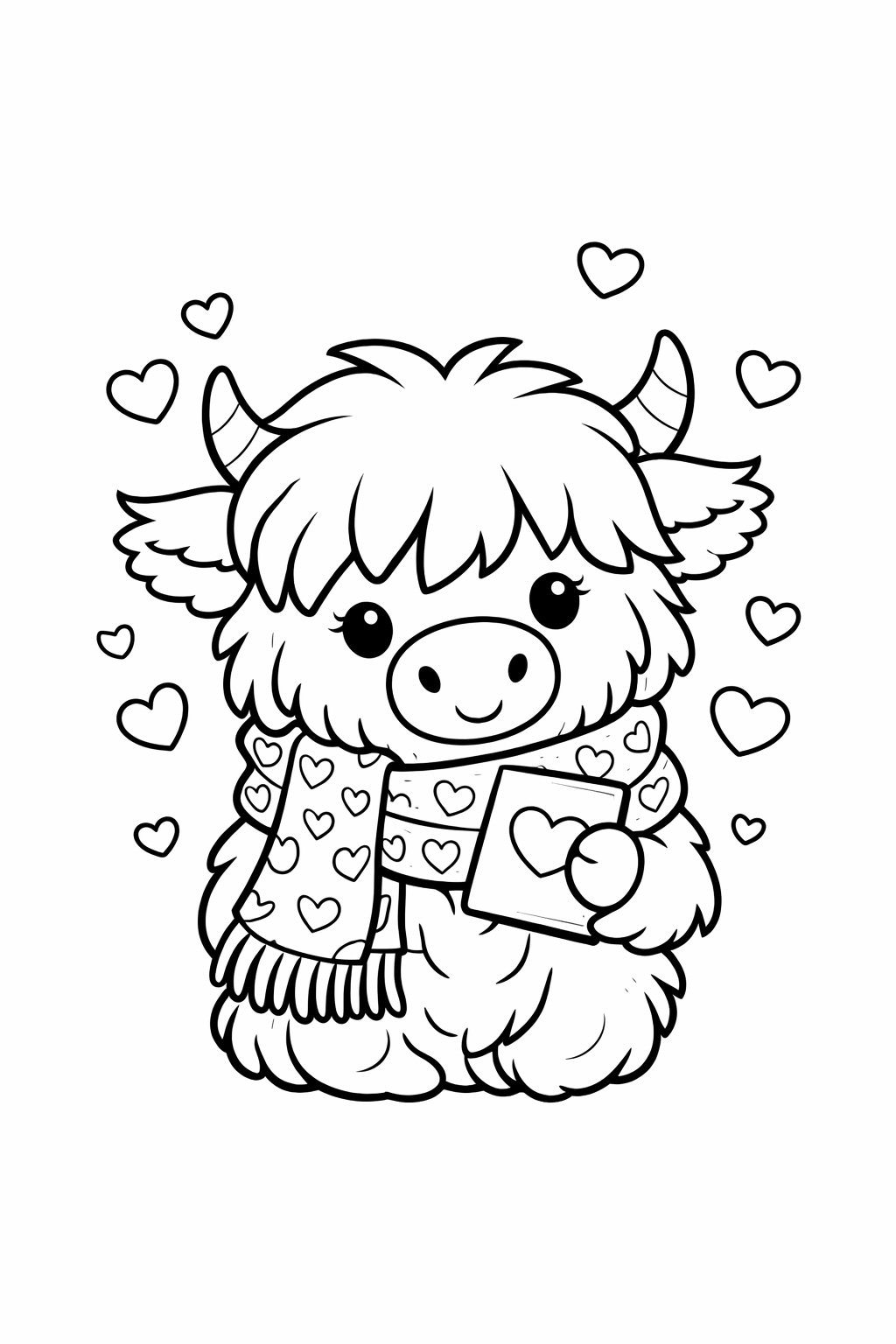 Printable Valentine's Day coloring page for kids, classrooms and homeschool.
