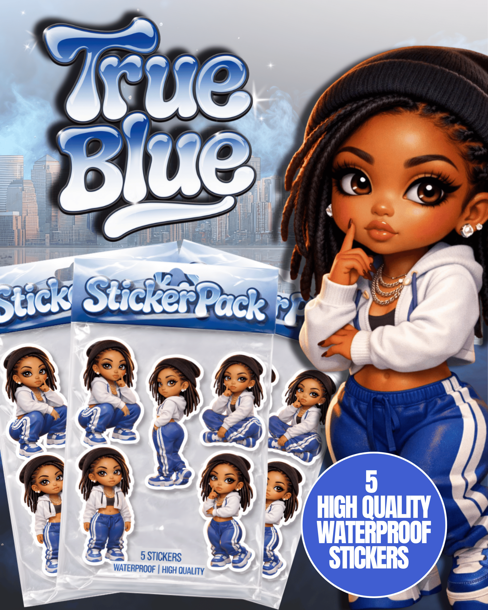 True Blue Sticker Pack - Payhip